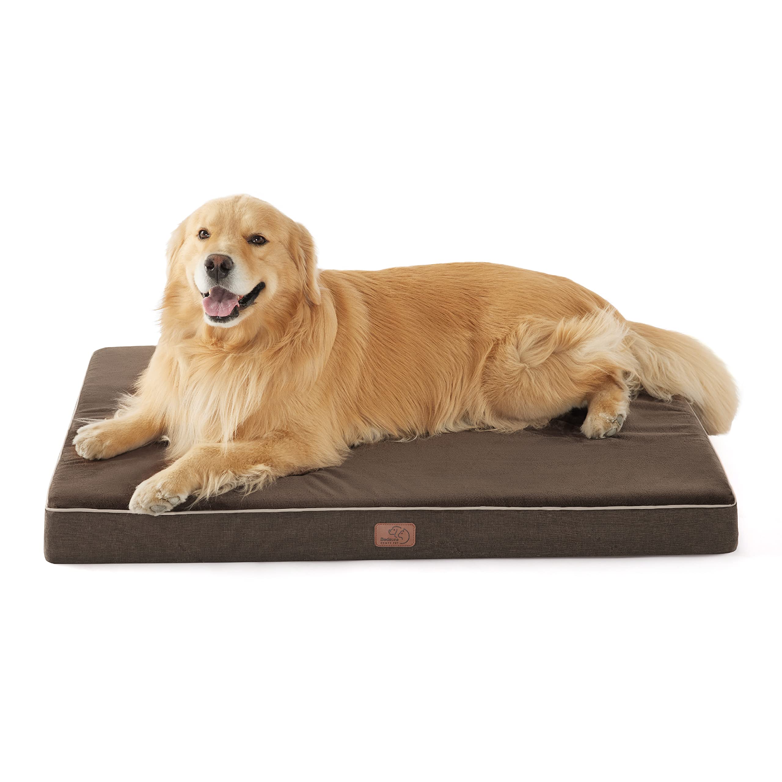 Bedsure Memory Foam Dog Crate Bed For Extra Large Dogs - Xl Orthopedic Waterproof Pet Beds With Removable Washable Water-Resista