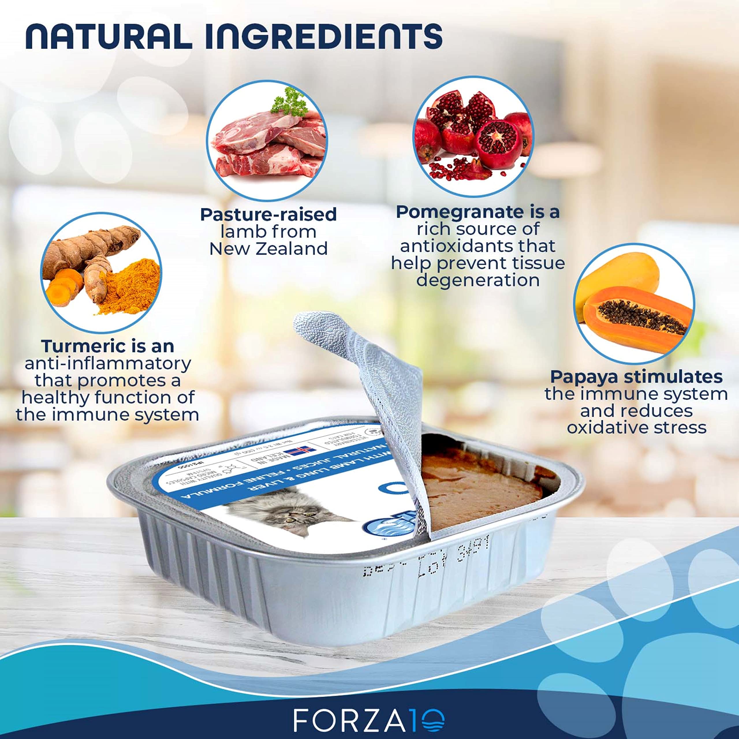 Forza10 Wet Hypoallergenic Cat Food, Canned Wet Cat Food, for Adult Cats with Allergy and Skin and Coat Conditions, 32 Pack Case