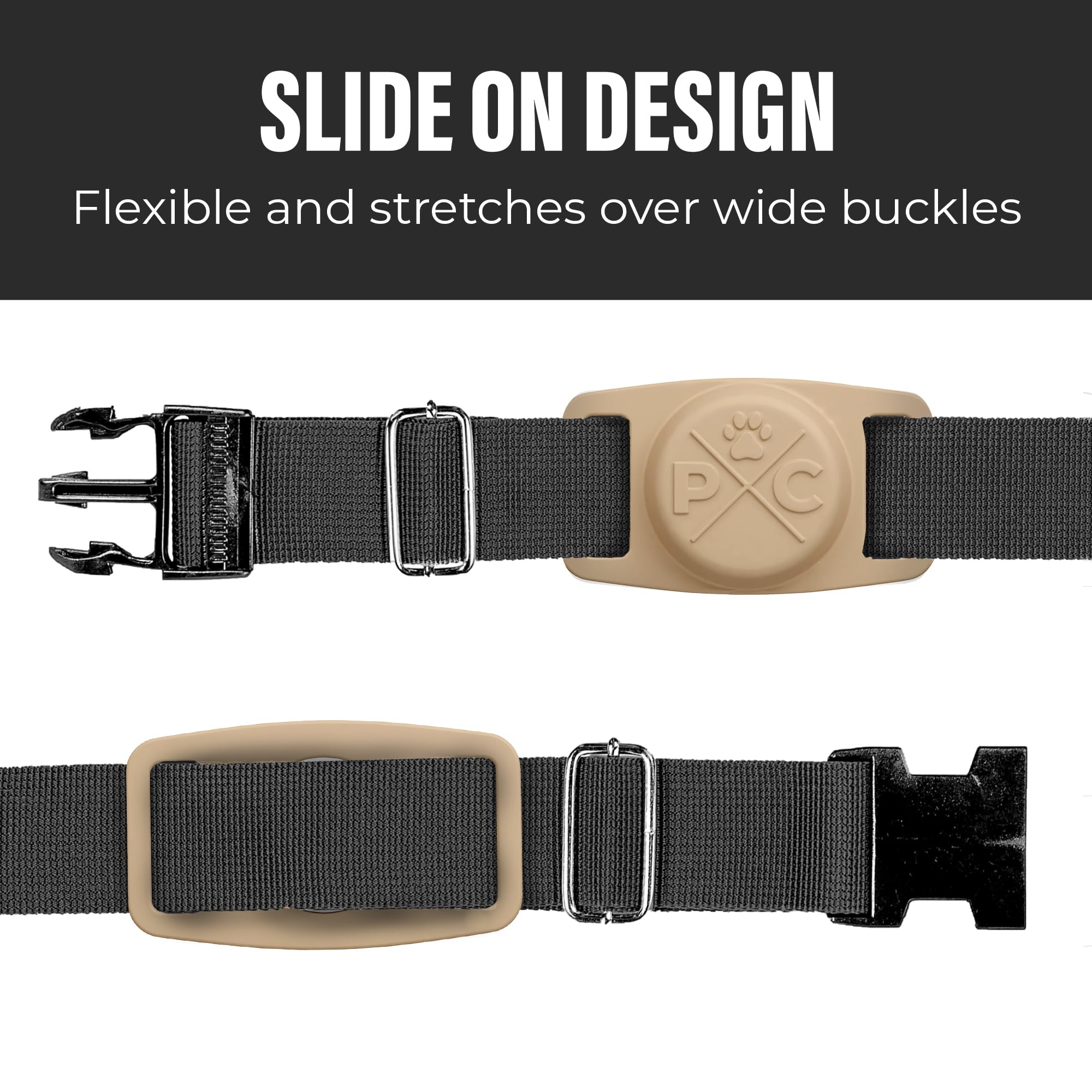 Pup Culture Airtag Cat Collar Holder - Extra-Durable, Lightweight, Track Your Cat With Apple Airtag