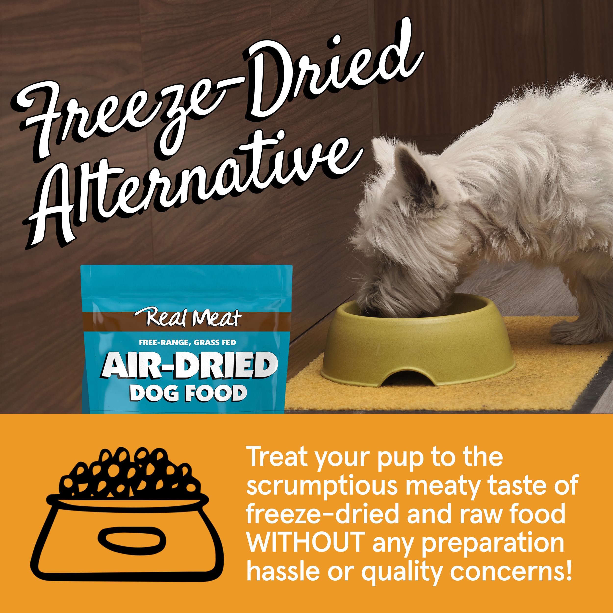 TRMC Real Meat Air Dried Dog Food - Grain-Free Lamb & Fish, 2lb Bag