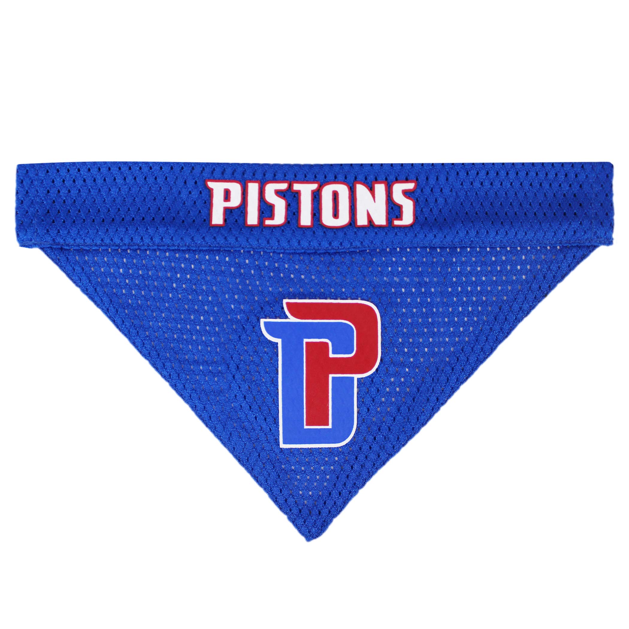 Nba Dog Bandana - Detroit Pistons Reversible Pet Bandana. 2 Sided Home & Away Sports Bandana With A Premium Embroidery Team Logo, Large/X-Large