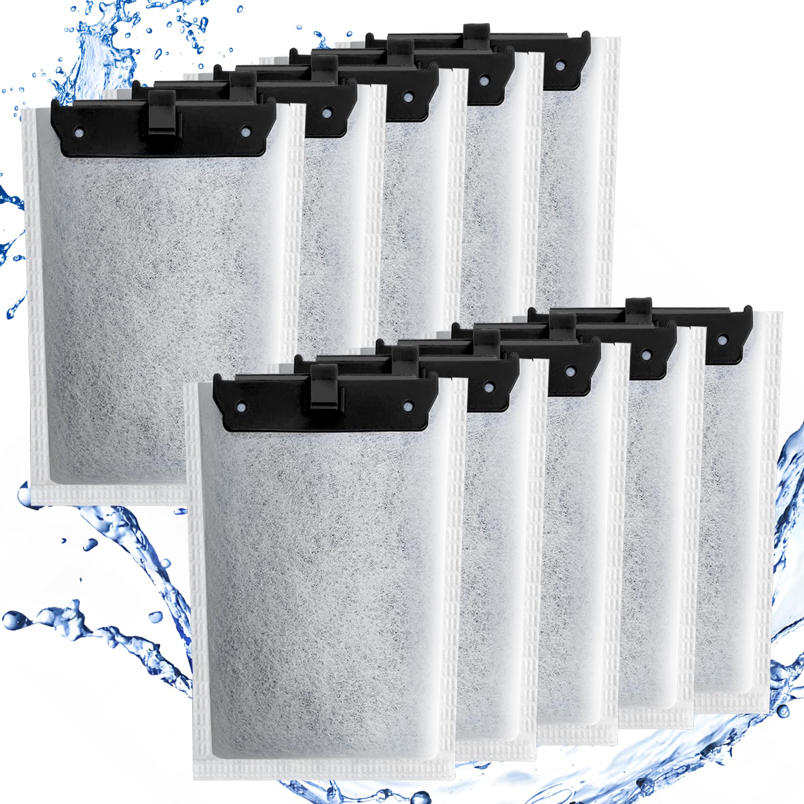 Driamor 10 Pack Medium Filter Cartridges Replacement Compatible With Whisper 10I/Iq10/Pf10 Aquarium Filter 5-10 Gallons