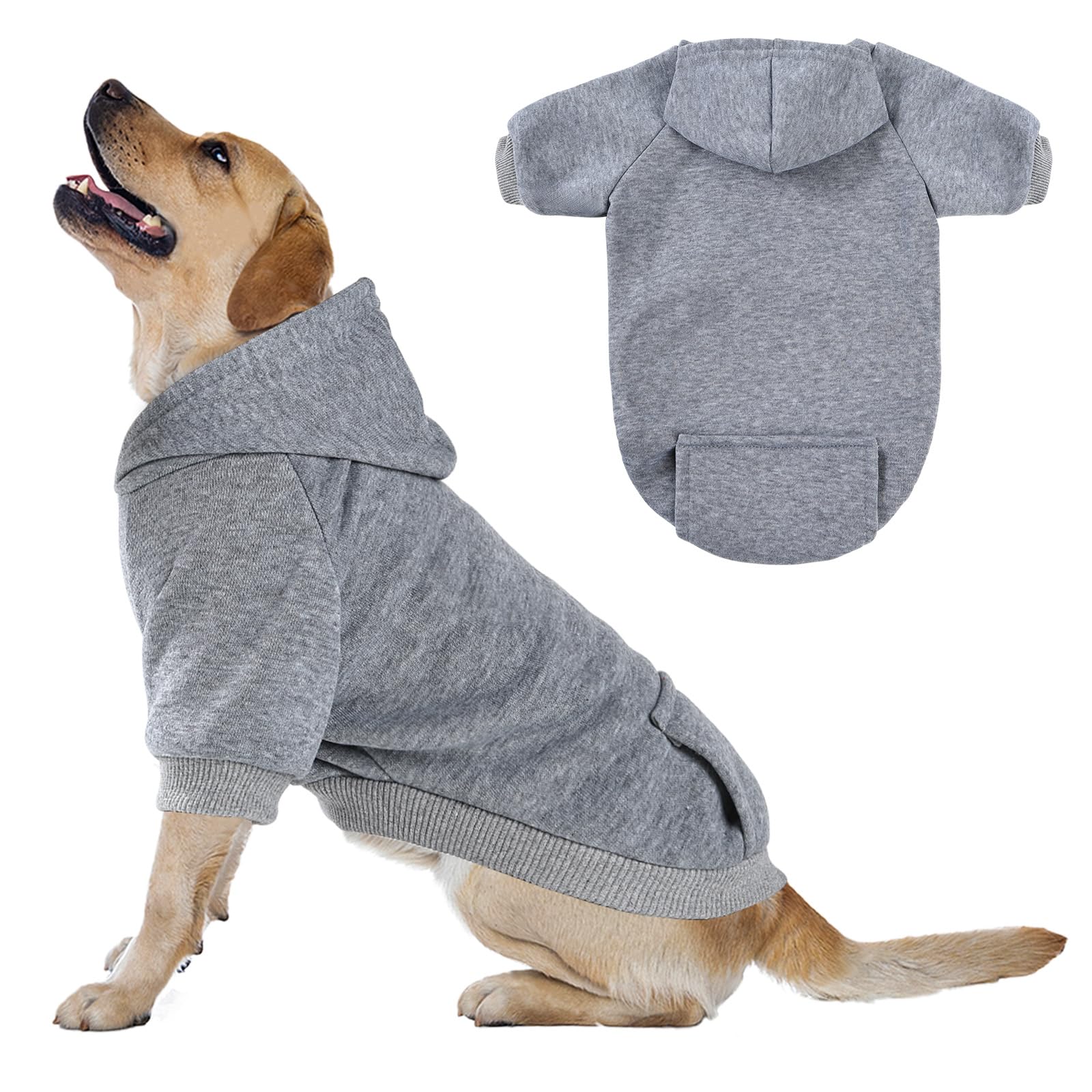 Dog Hoodies, Dog Sweatshirt Sweater For Medium Large Dogs Cats Puppys, Dog Winter Clothes Coat Warm And Soft, Soft Brushed Fleec