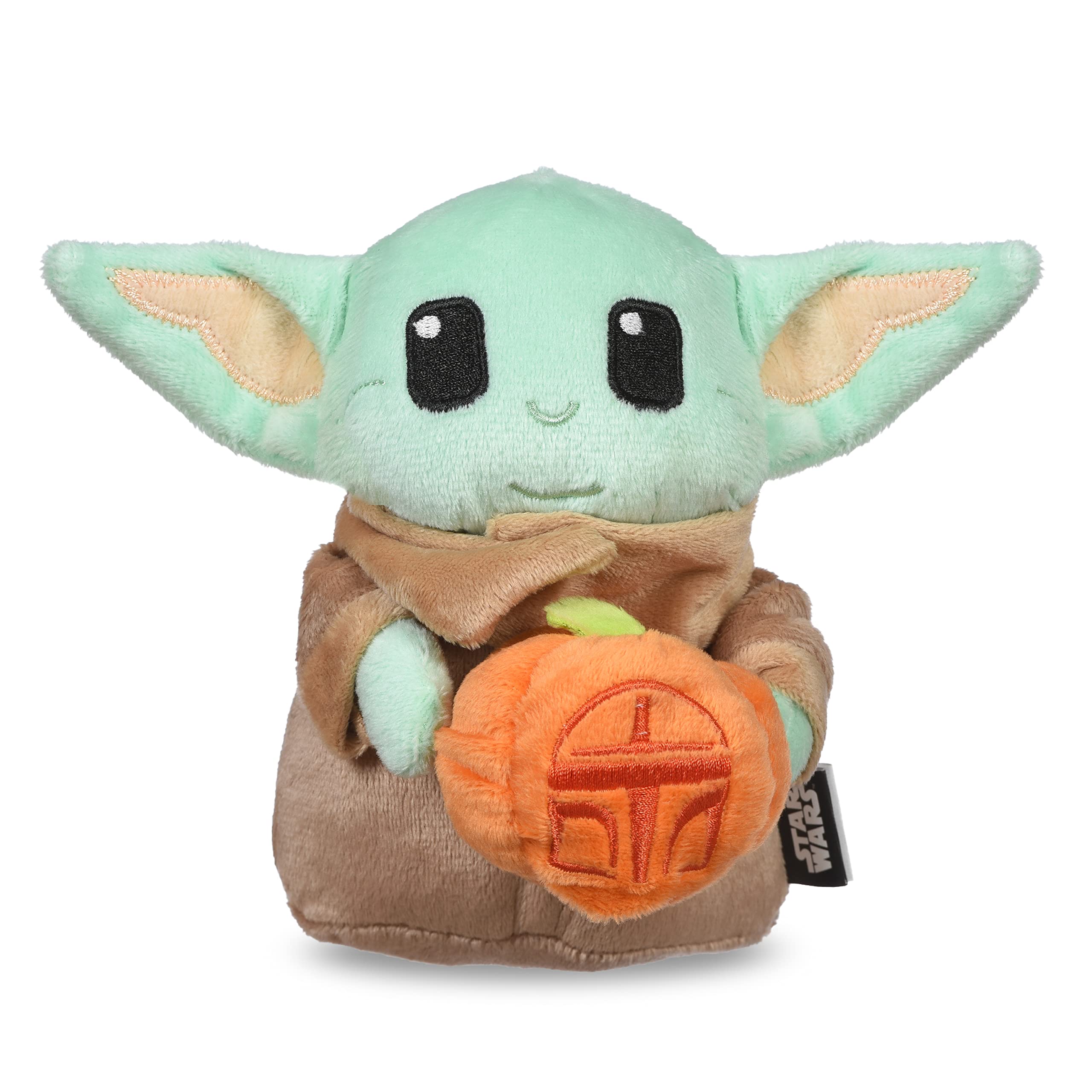Star Wars For Pets Star Wars Halloween Grogu Pumpkin 6    Squeaky Plush Pet Toy Squeaky Toy | Star Wars Dog Toys, The Child | St