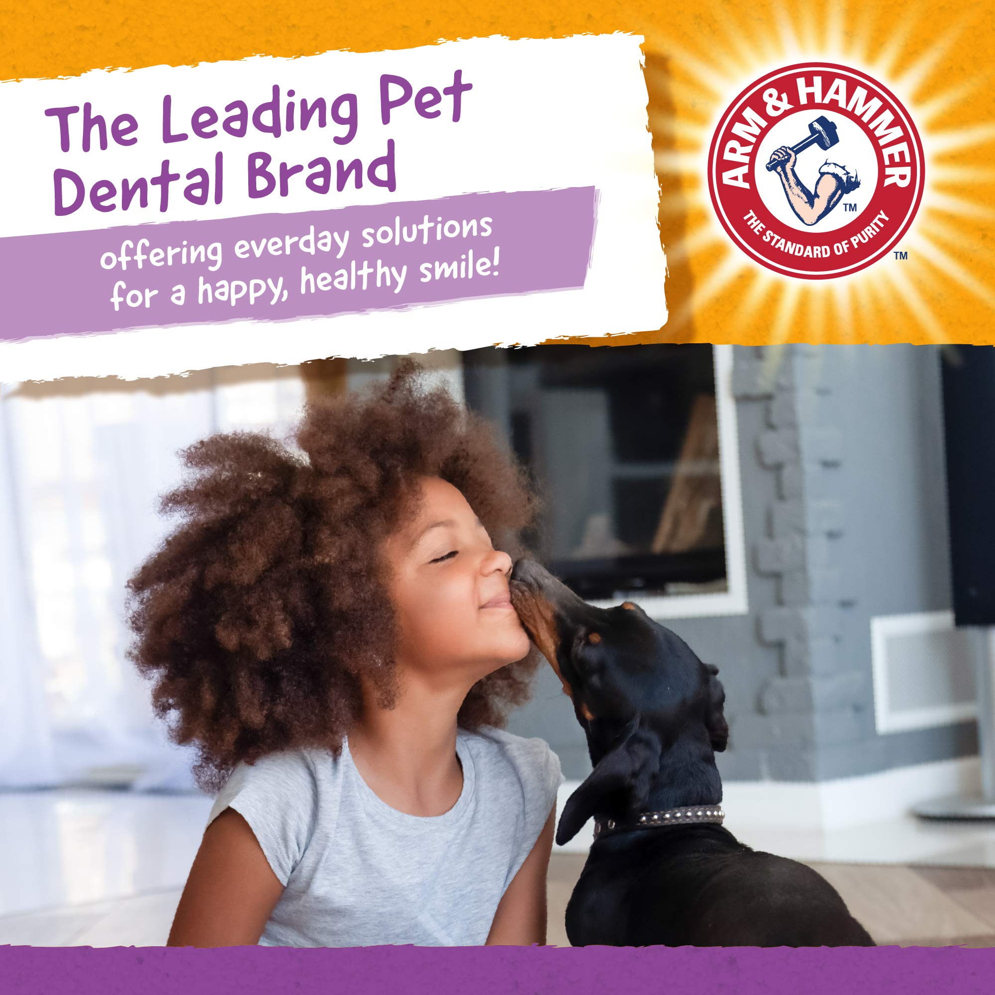 Arm & Hammer for Pets Smilies Dental Chews for Dogs | Dental Chews Fight Bad Dog Breath, Plaque & Tartar Without Brushing | Fres