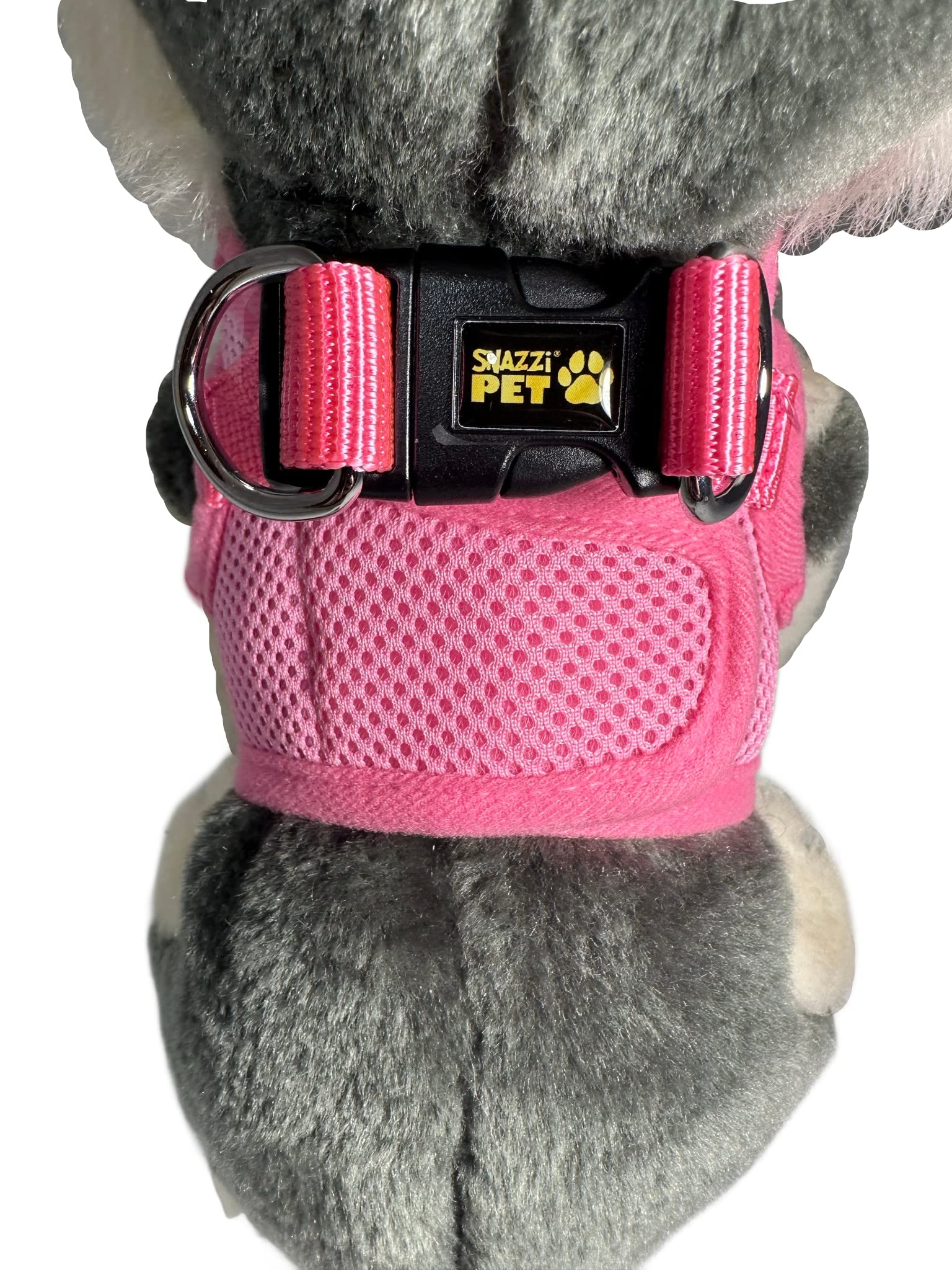 Snazzi Pet Teacup Dog Harness - Xxs Dog Harness - Soft Mesh Step In Dog Harness No Pull - Adjustable Dog Harness - Dog Harness Small Size Dog 2-25 Lbs Mini, Toy Yorkie (Pink, Sm 12.5'-13.5' 5-6.5 Lb)