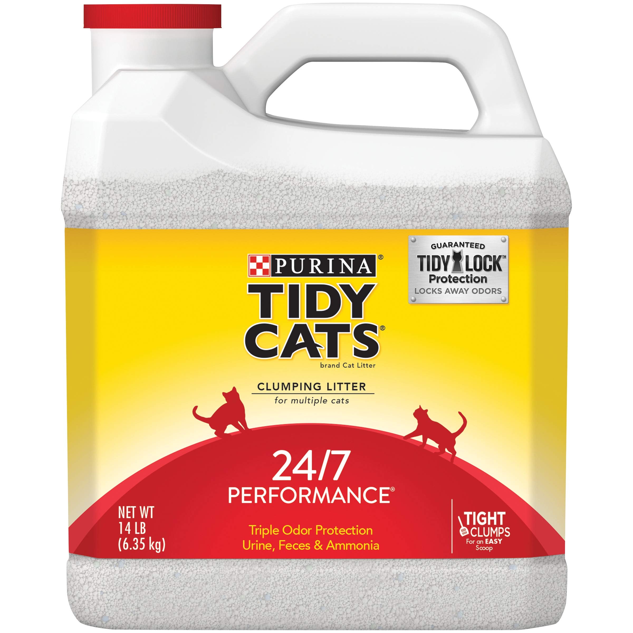 Tidy Cats 24/7 Performance Multi Cat Clumping Litter, 14 Lb