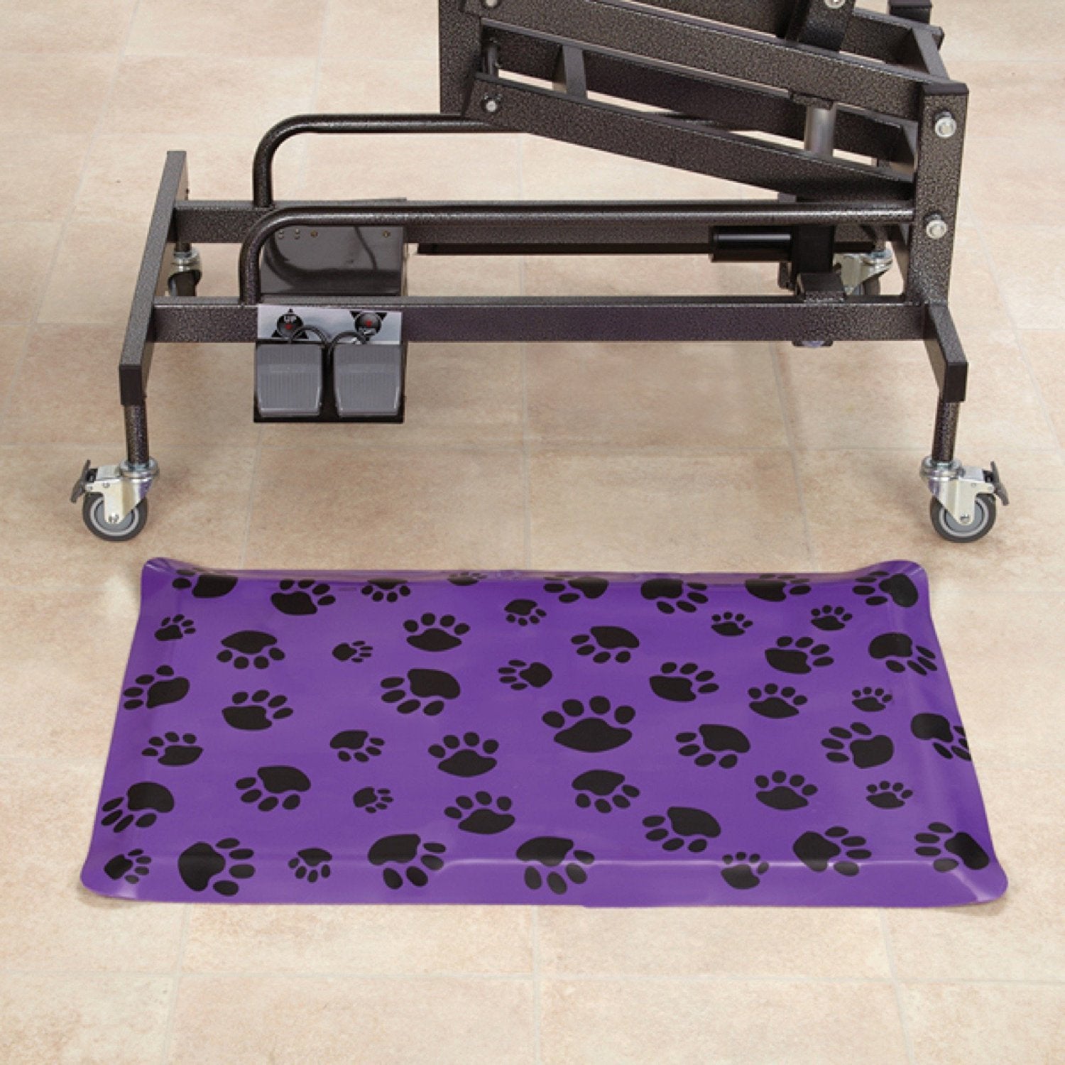 Top Performance Anti-Fatigue Rectangular Floor Mats — Comfortable And Heavy-Duty Pvc And Foam Mats For Professional Dog Groomers - 24', Purple