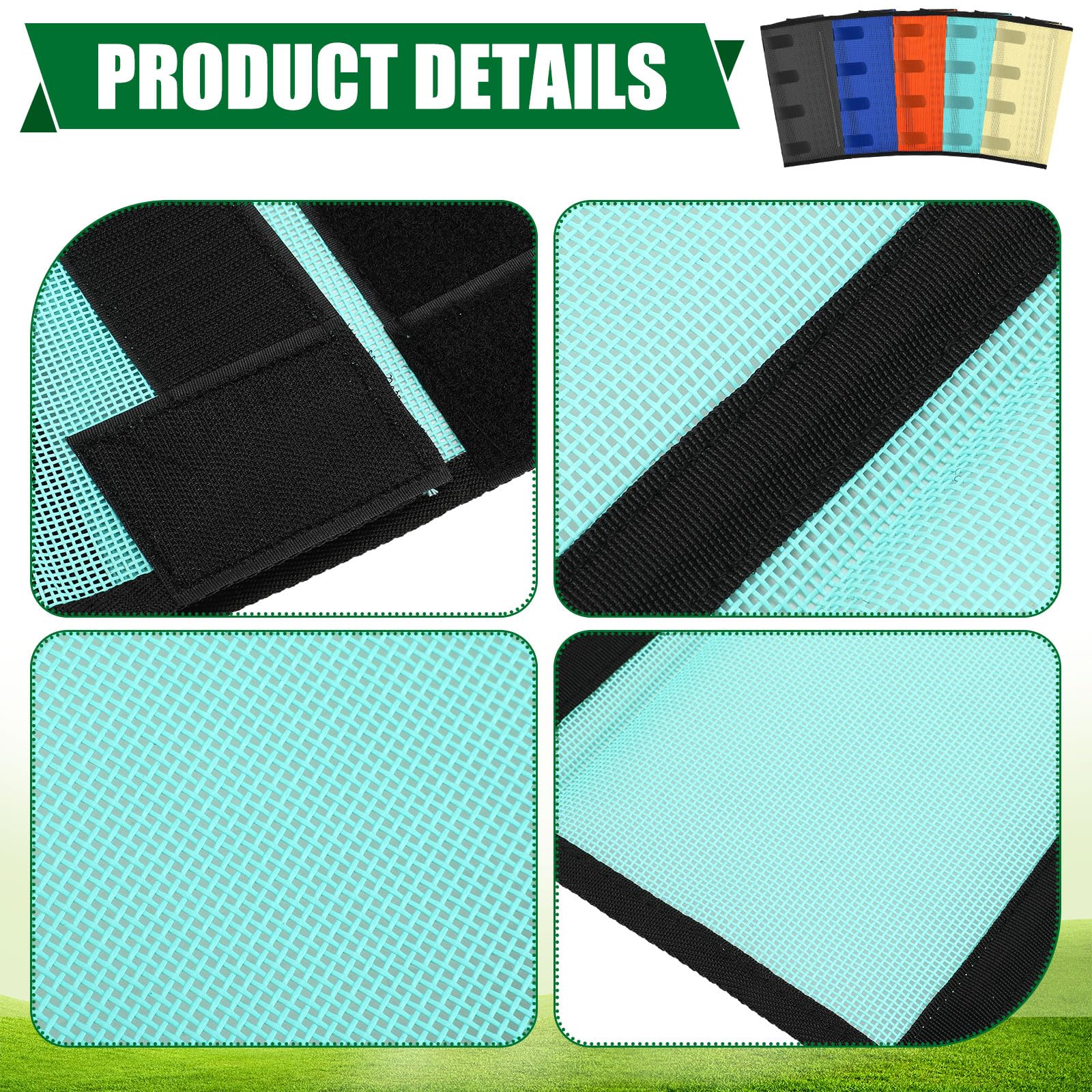 Paterr 20 Pcs Mesh Fly Boots For Horse Breathable Horse Leggings Mesh Horse Boots Protective Horse Leg Horse Fly Leggings Horse