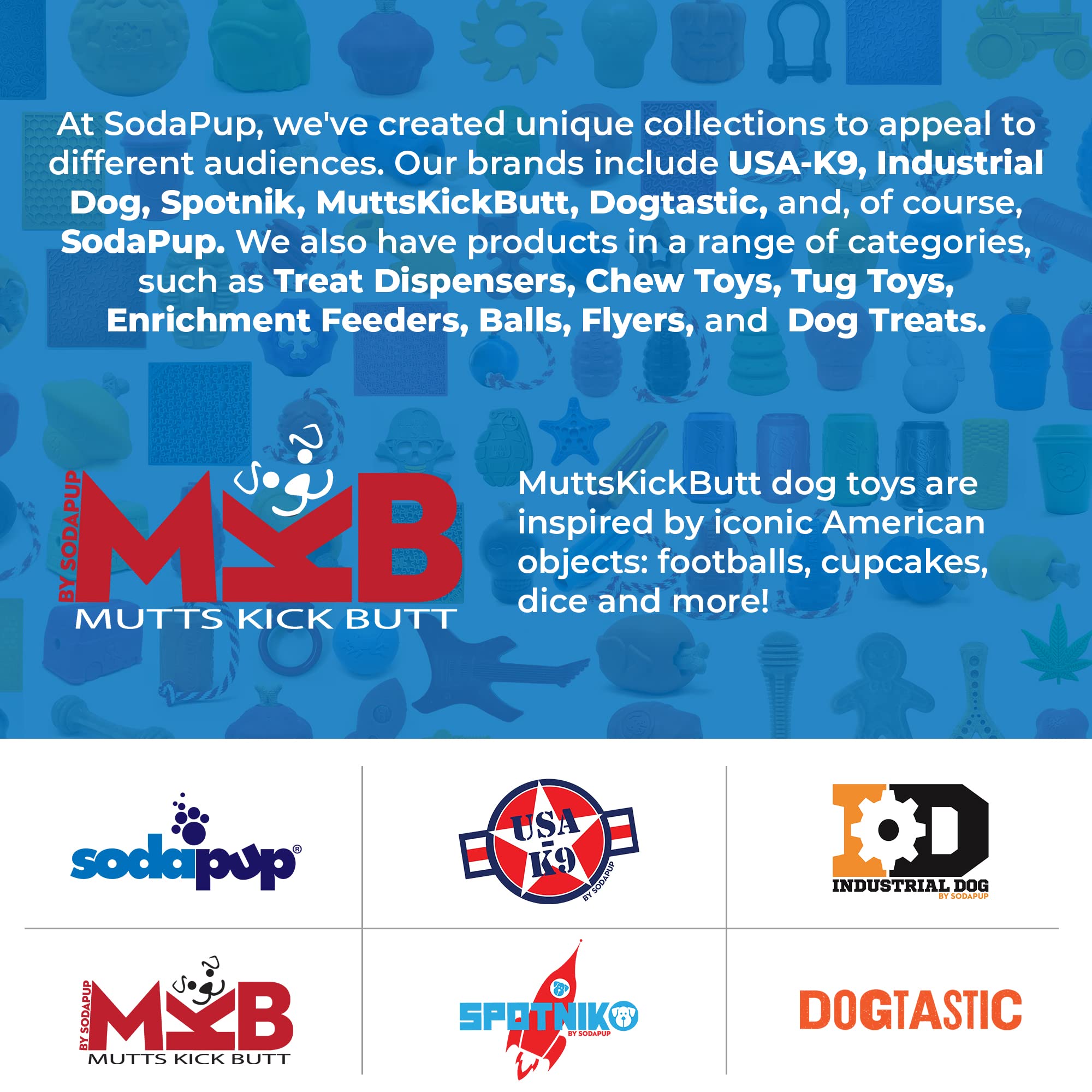 MKB Snowman Ultra Durable Nylon Dog Chew Toy for Aggressive Chewers
