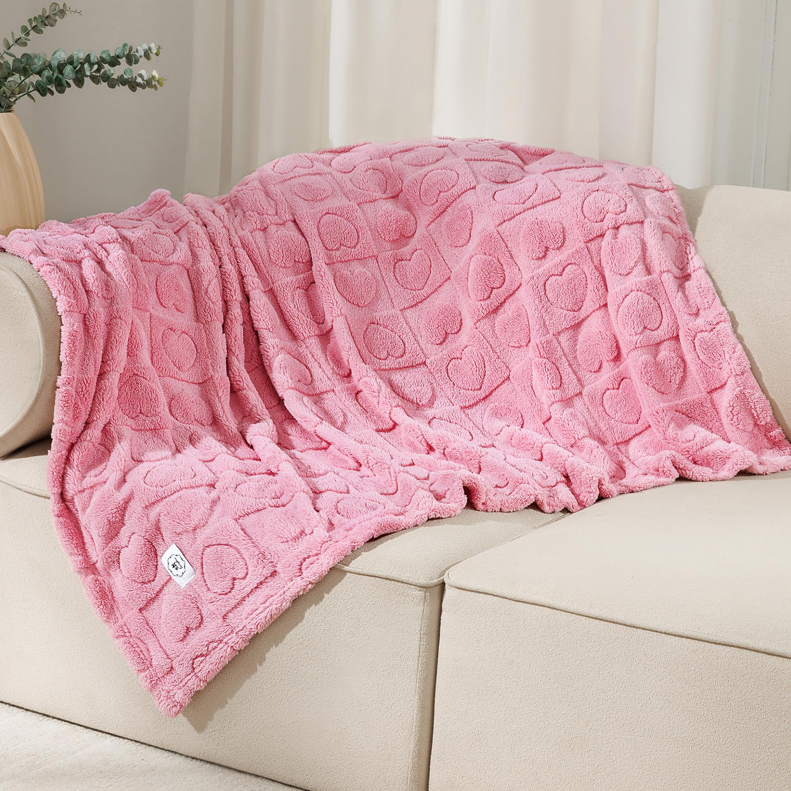 Luciphia 1 Pack 2 Small Dog Blanket Washable Pet Bed Cover Soft Fluffy Puppy Blanket with Premium Fleece 300GSM Cozy Calming Cat