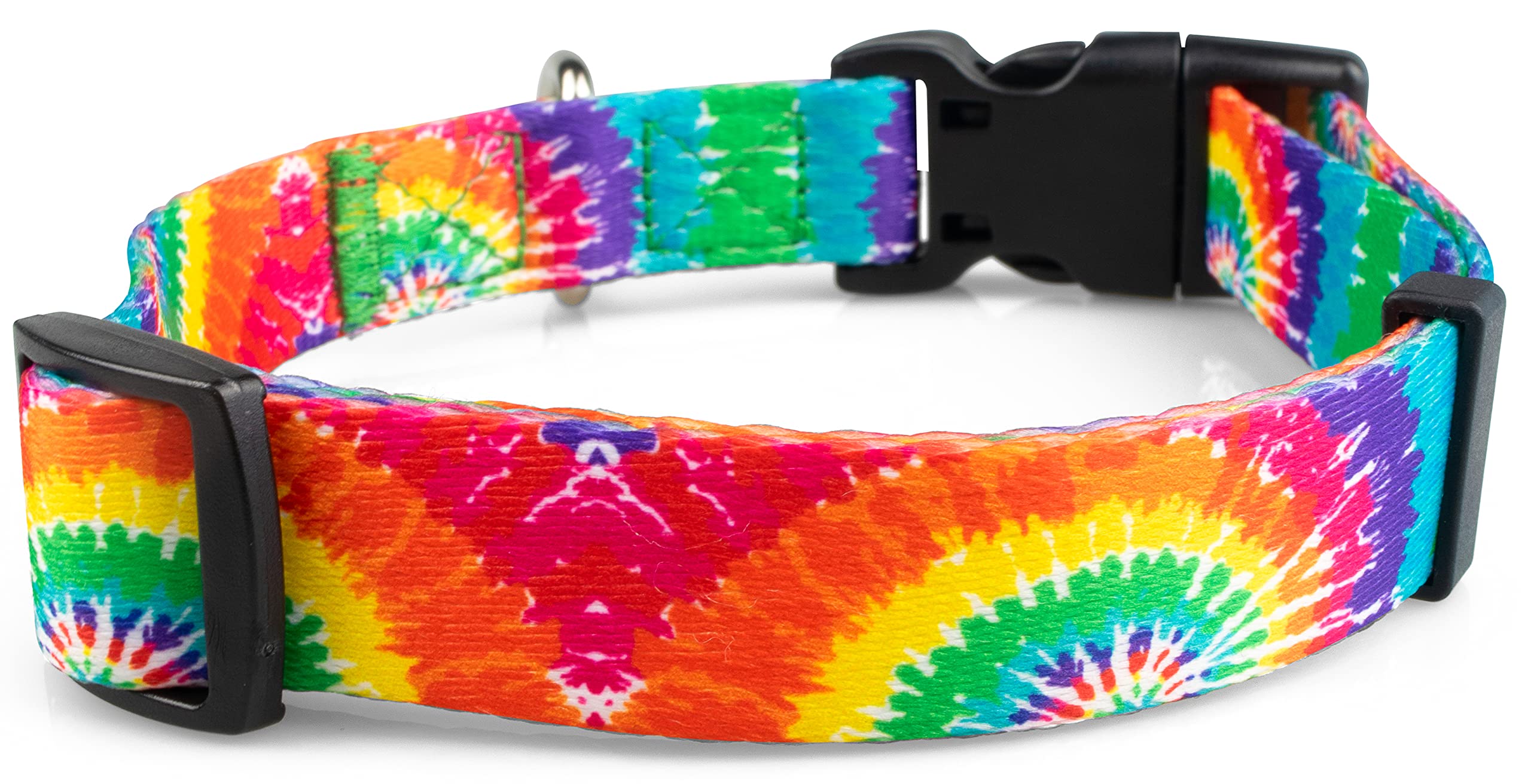 Limeloot Tie Dye Dog Collar for Female and Male Dogs, Small