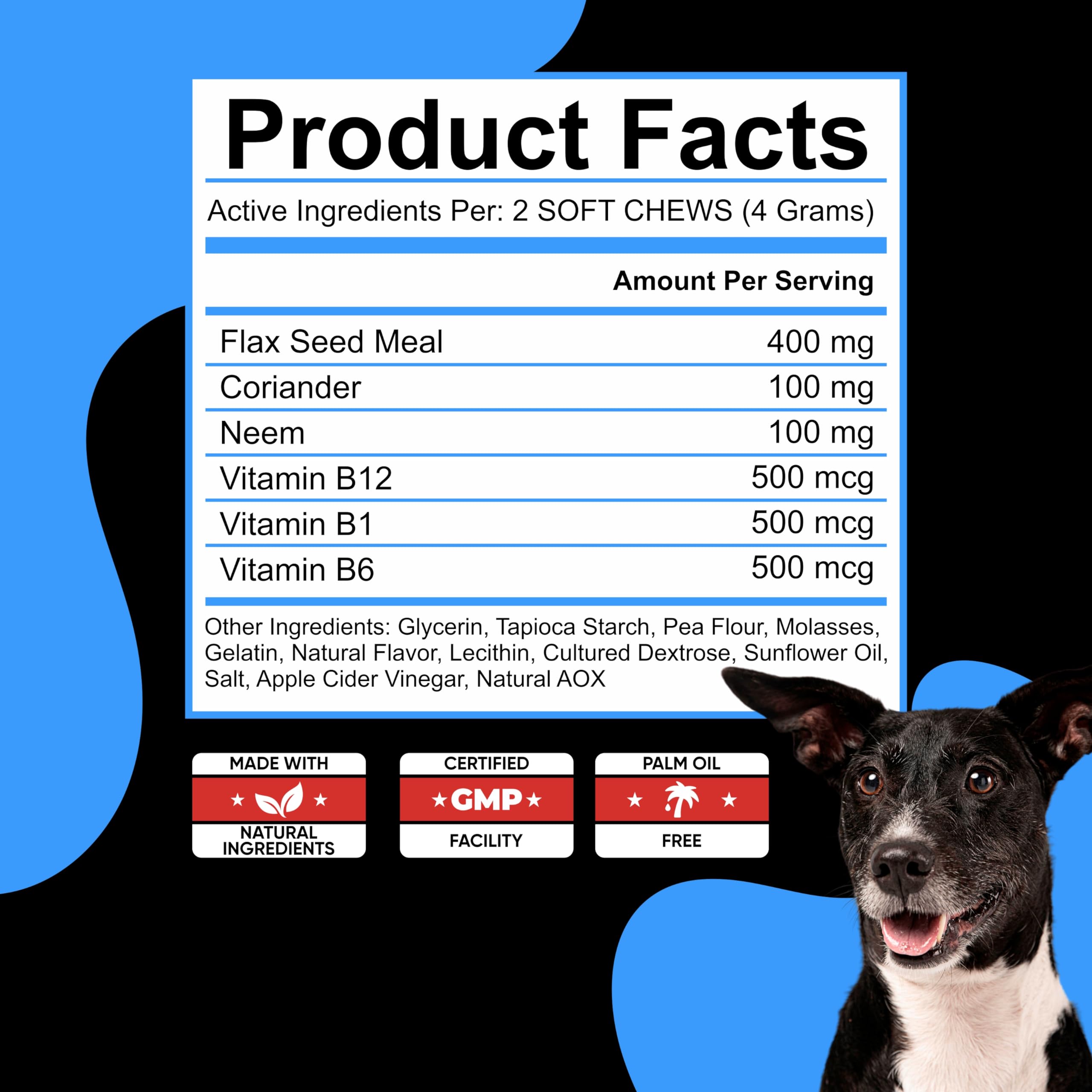 Dog Flea And Tick Treatment Chewable (Chicken Flavor) - Us Made Natural Flea And Tick Prevention For Dogs Chewable Tablets - Fle