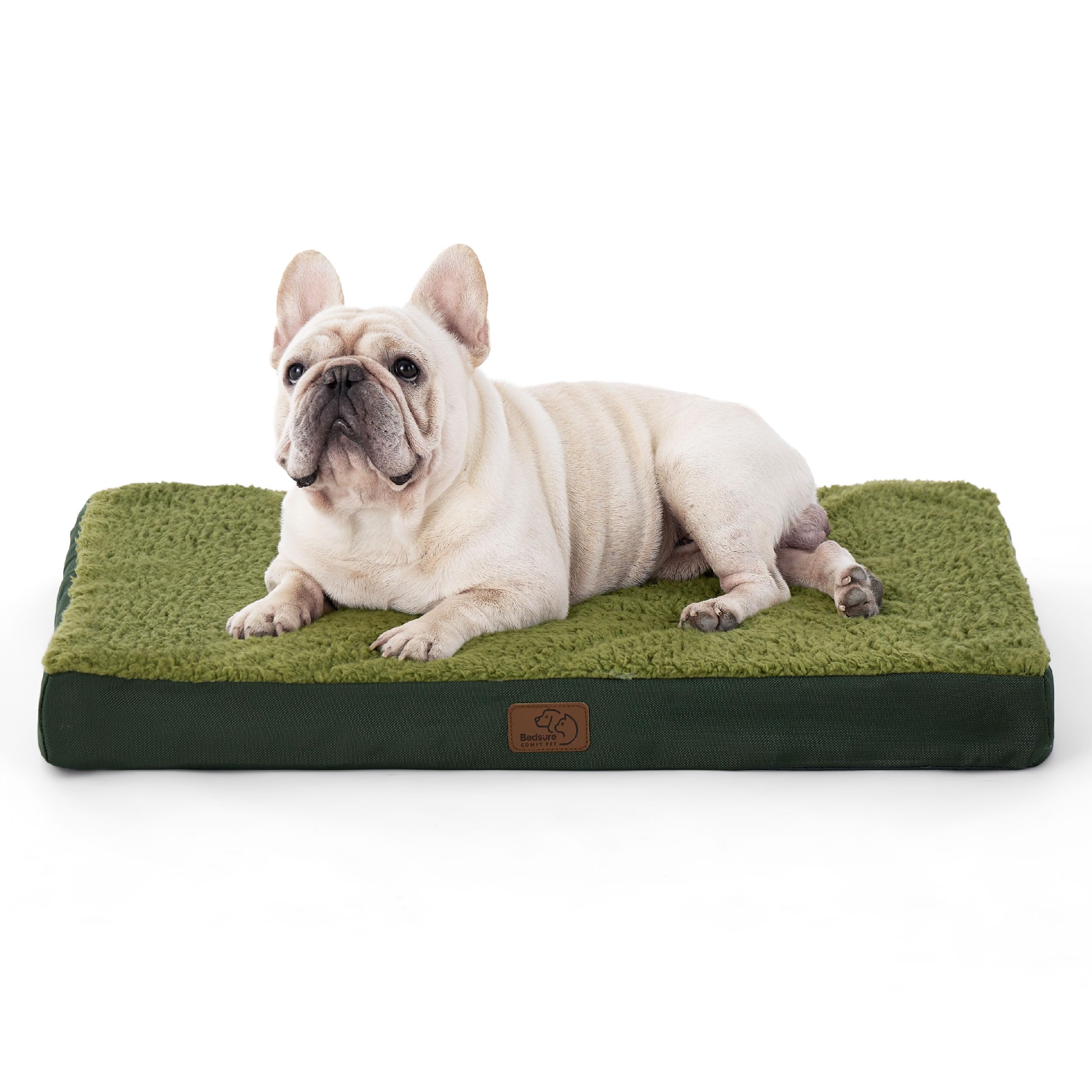 Bedsure Dog Bed Medium Size Dog - Orthopedic Waterproof Puppy Beds With Removable Washable Cover, Egg Crate Foam Pet Mat, Suitab