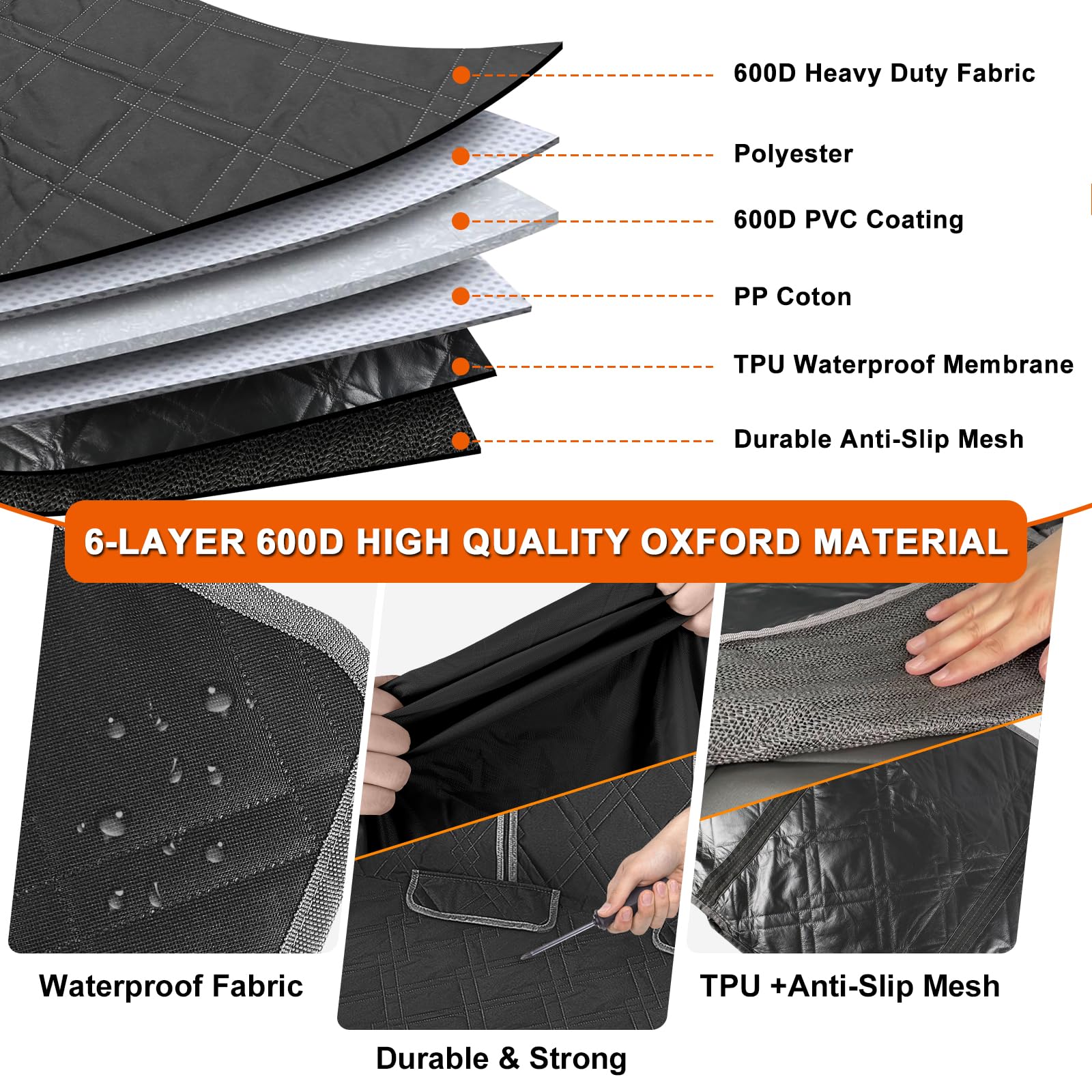 Kistrba Dog Car Seat Cover Compatible With Jeep Wrangler 4 Door 2007-2025, Waterproof Pet Bench Seat Cover For Back Seat, 600D H