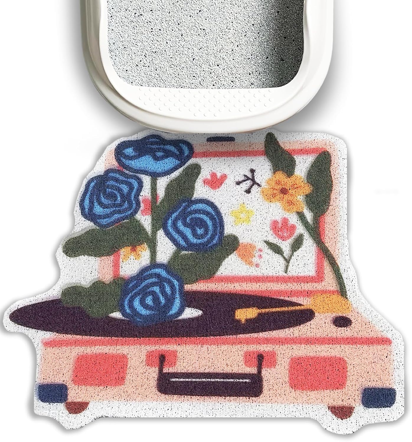 Lukamoo Cute Cat Litter Mat (30X20), Large/L, For Kitty Litter & Cute Cat Litter Box, Cat Accessories For Indoor Cats, Litter Tr