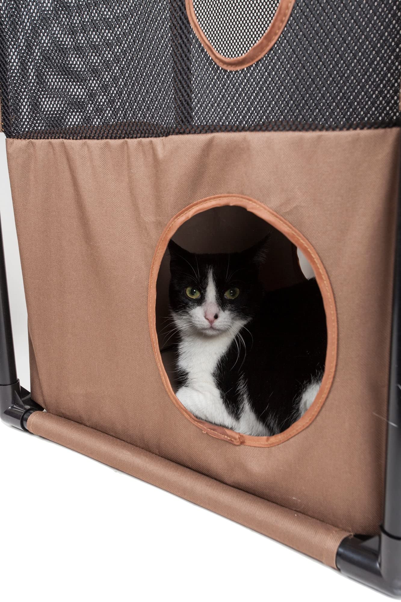 Pet Life Cat House, Khaki/Brown