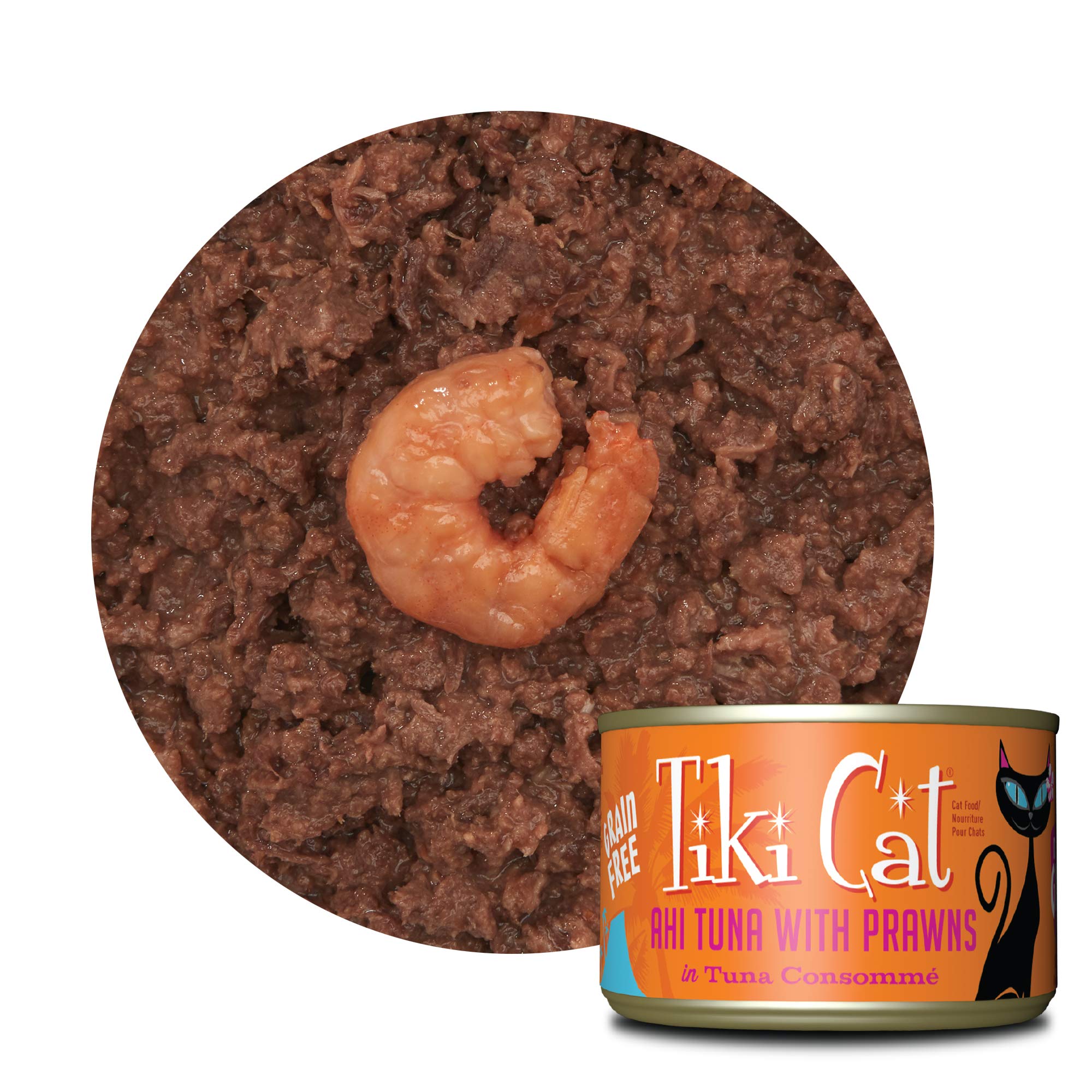 Tiki Cat Grill, Tuna & Crab Surimi, High-Protein and 100% Non-GMO Ingredients, Wet Whole Foods Cat Food for All Life Stages, 6 o