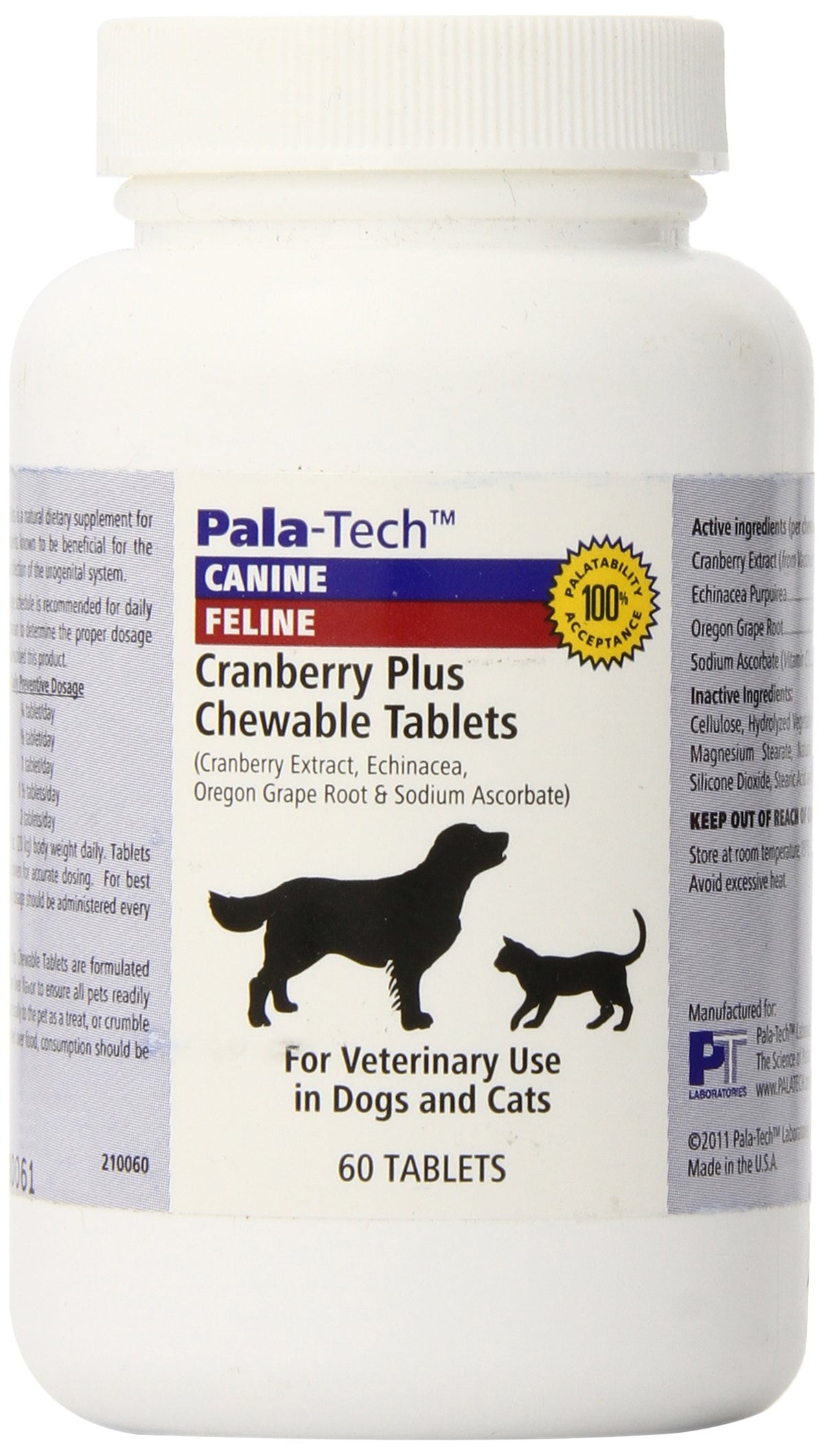 Pala Tech Cranberry Plus Chew Tabs 60 Ct