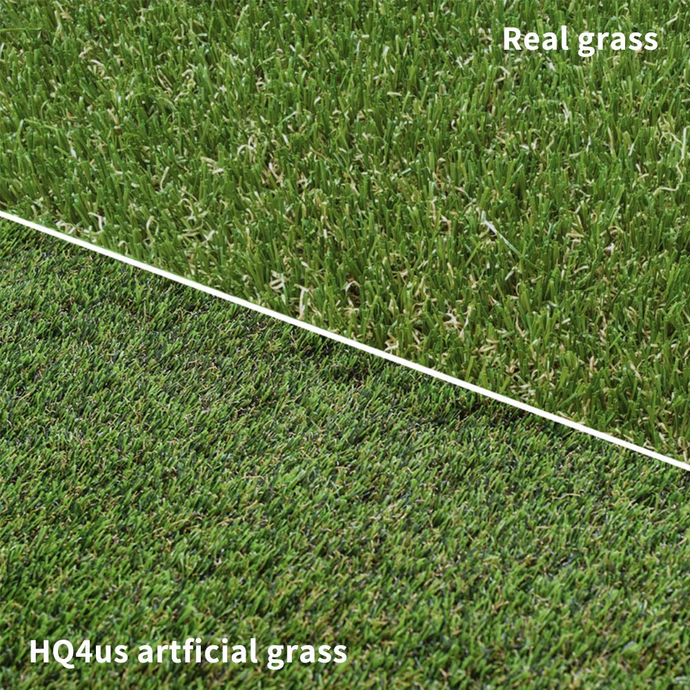 HQ4us Dog Grass Pad with Tray Small 23 x 16 Dog Litter Box Toilet for Puppy (No Grate) with 2×Artificial Grass for Dogs with Hemmed Edge, Pee Pads for Dogs, Realistic, Less Stink, Potty for Balcony -Like New