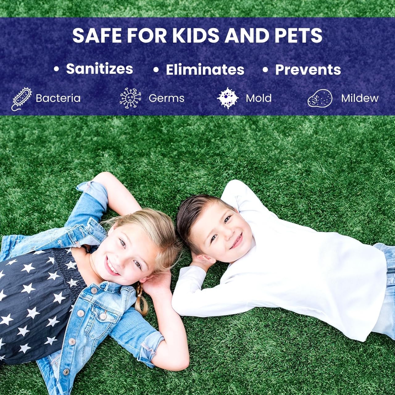 BioTurf BioS+ 1 Gallon Pet Odor Eliminator - Organic, Non-Toxic Enzyme Concentrate Safe for Kids, Pets & Plants