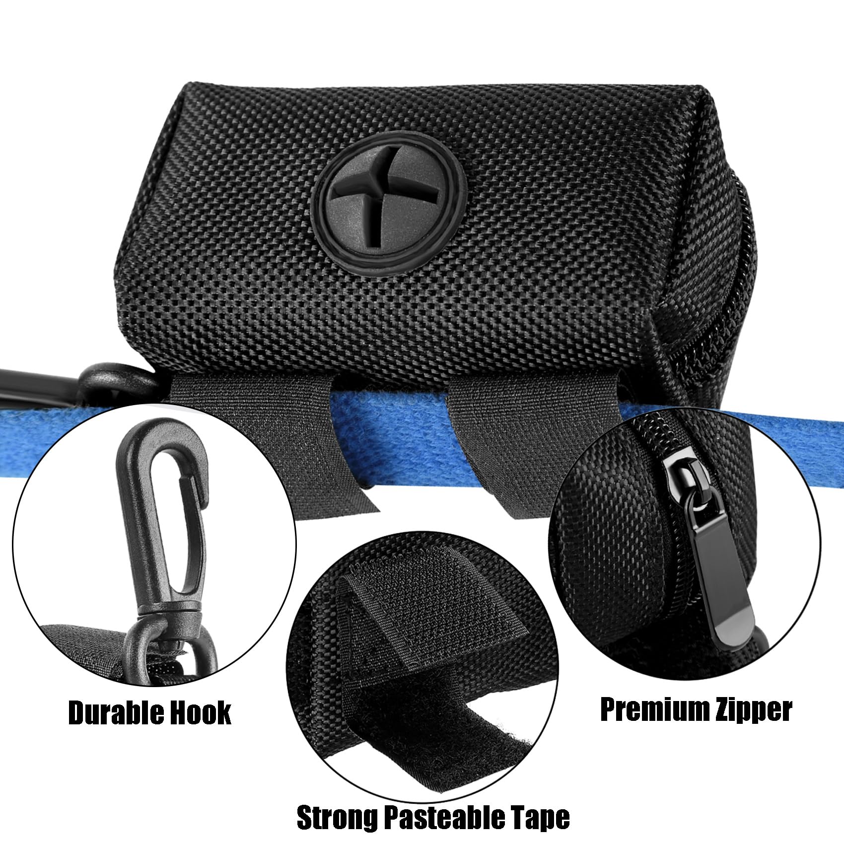 Hilihali Dog Poop Bag Holder For Leash Attachment Dog Poop Bag Dispenser Dog Waste Bag Dispensers Dog Poop Bag Holders Fit Dog L