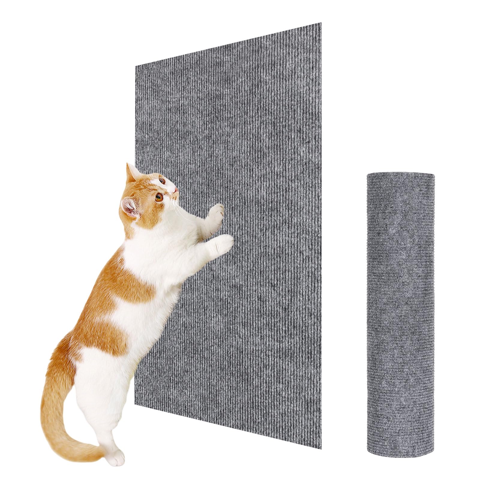 Enonci 23.6X15.8 Couch Wall Corner Protection For Indoor Cats,Anti Scratch Furniture Protector From Cats Scratching,Trimmable Cl
