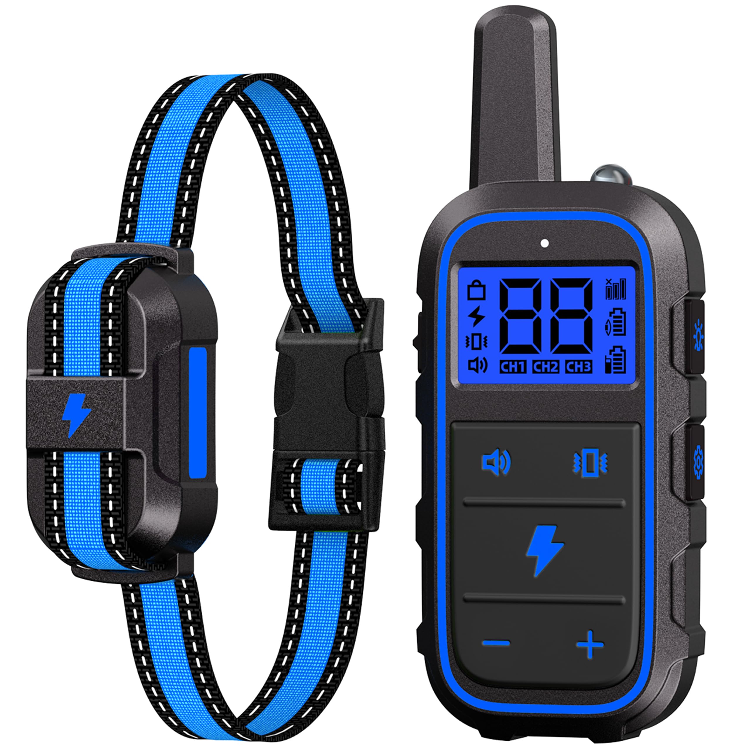DogStop Dog Training Collar Electric Dog Collar with 4 Training Modes and Rechargeable Remote Waterproof Range 3300Ft for Small 