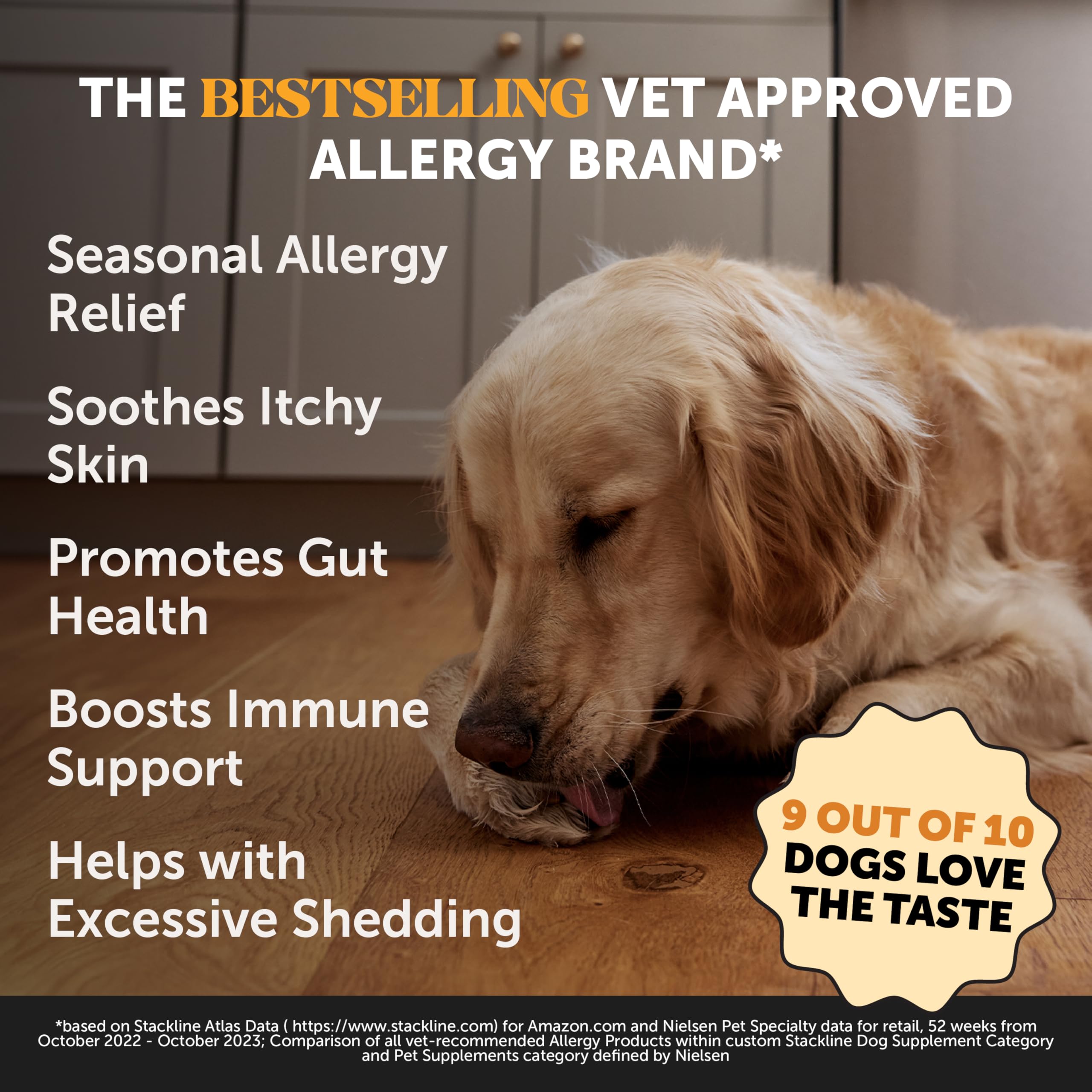 Pet Honesty Allergy Skin Health - Allergy Itch Relief, Fish Oil for Dogs, Probiotics for Healthy Skin, Shiny Coats, Helps Reduce