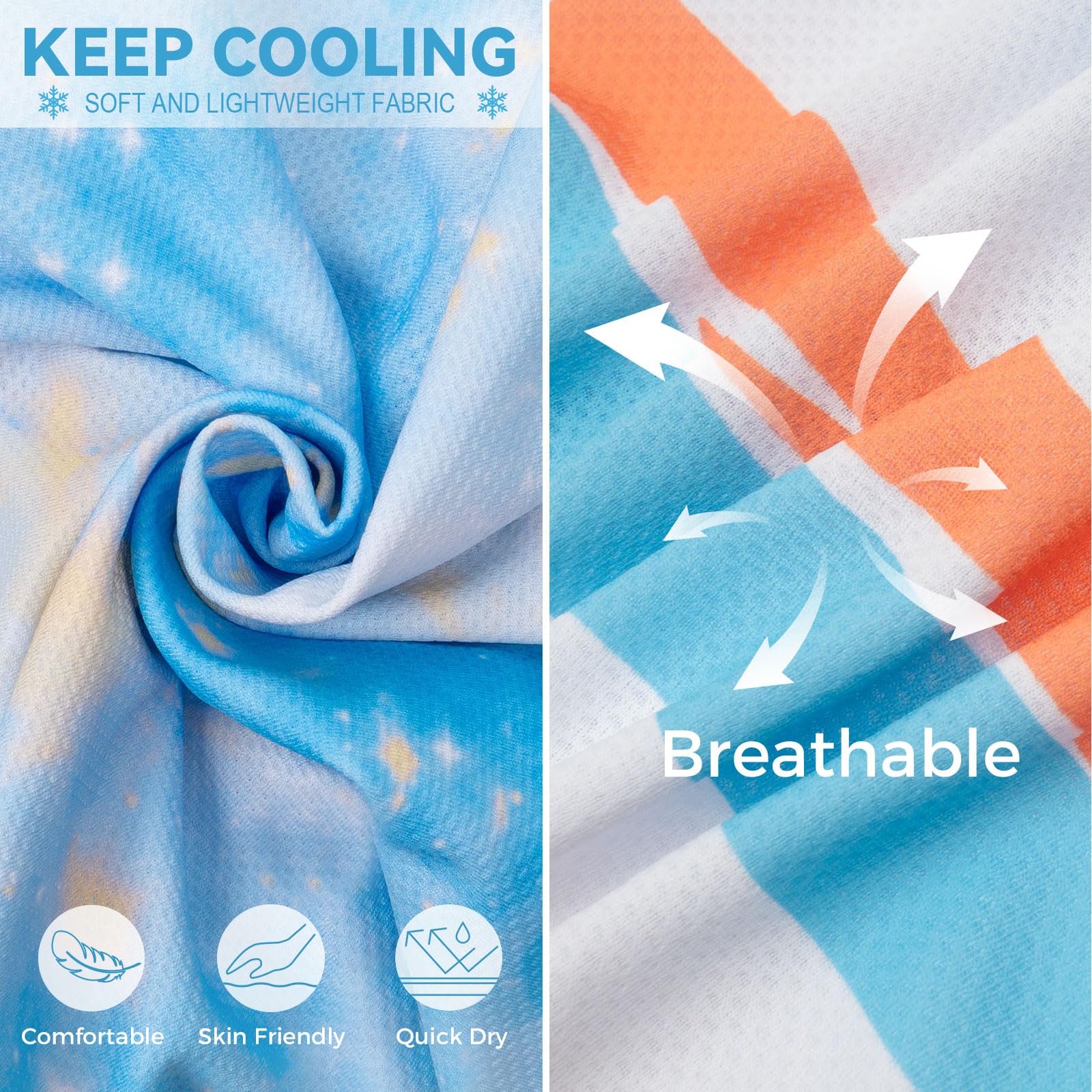 Cyeollo 2Pack Dog Cooling Shirt, Breathable Sleeveless Summer Clothes For Dogs, Intant Cool Dog T Shirts For Medium Large Dogs,