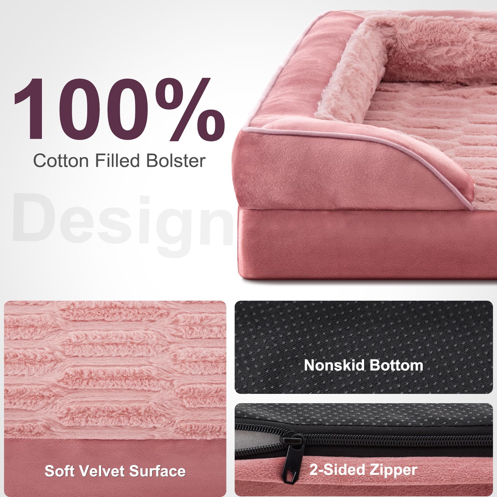 Furtime Orthopedic Dog Bed For Extra Large Dogs - Xl Waterproof Dog Sofa Bed, Ultra Comfy Supportive Foam Pet Bed With Removable