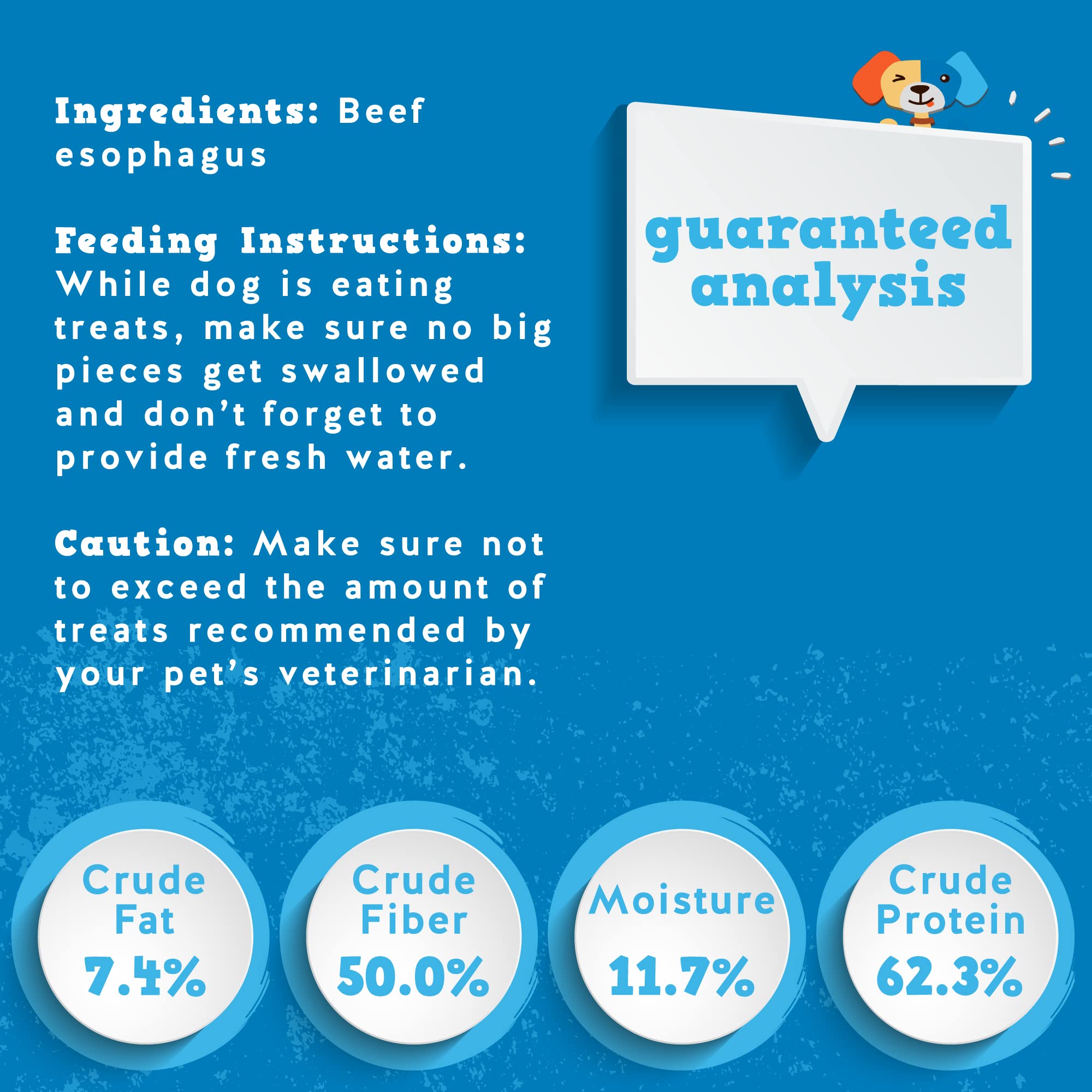 Jack & Pup Trachea Dog Chew - 6" Natural Beef Treats, 20 Pack, Rich in Glucosamine and Chondroitin, Single Ingredient
