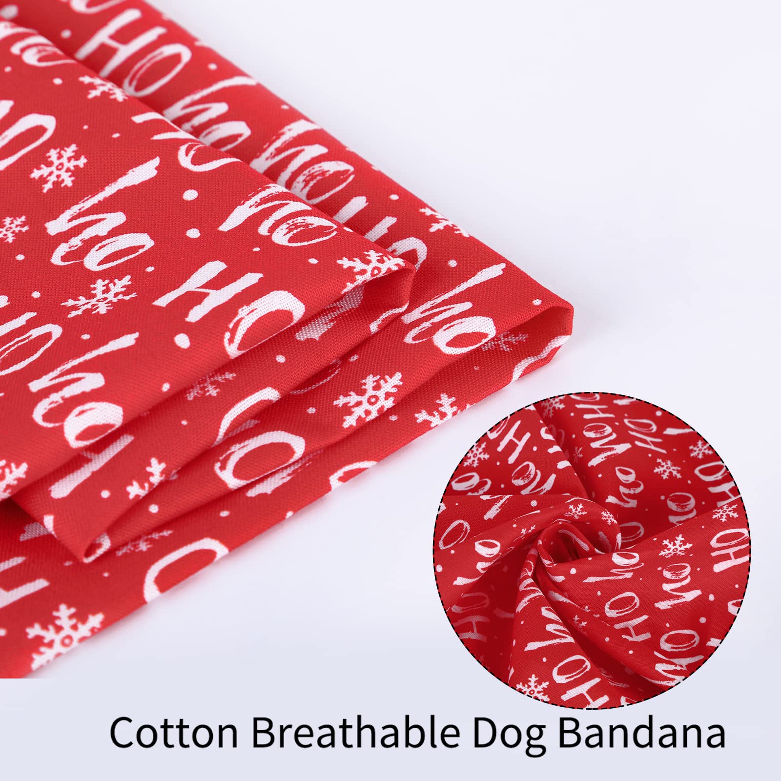 Aring Pet Dog Bandana-Christmas Cotton Dog Bandanas, Boy And Girl Dogs Scarf Christmas Snowflake Dog Triangle Bibs For Small To