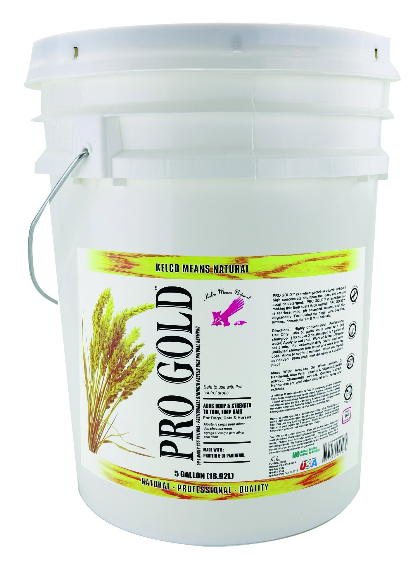 Kelco Pro Gold Shampoo, 5 Gal
