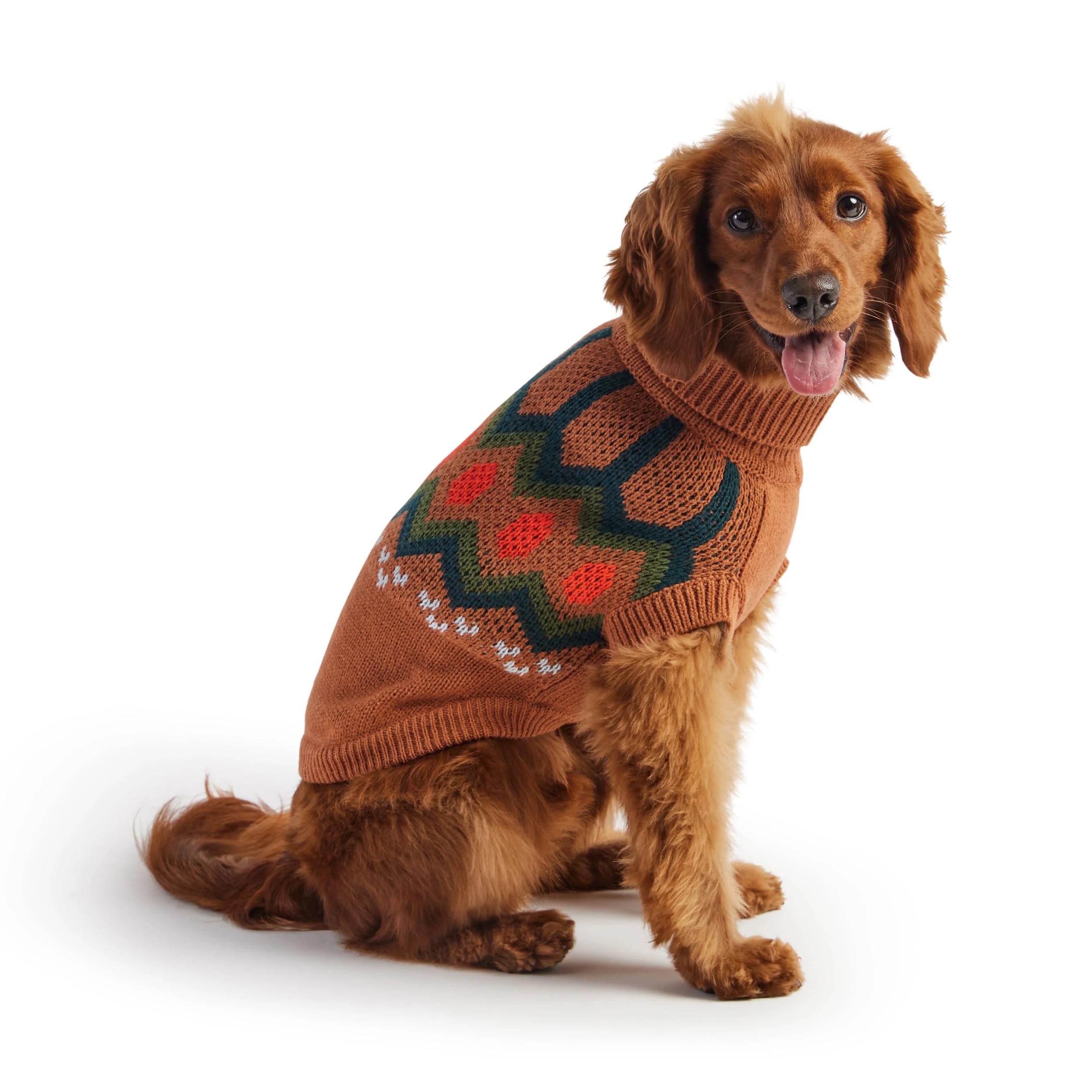 Gf Pet Heritage Sweater Dog Pullover – Classic Ribbed Knit Sweater For Dogs | Soft & Warm Acrylic | Timeless Design | Small, Medium, Large Pets – Hazel, 2Xl