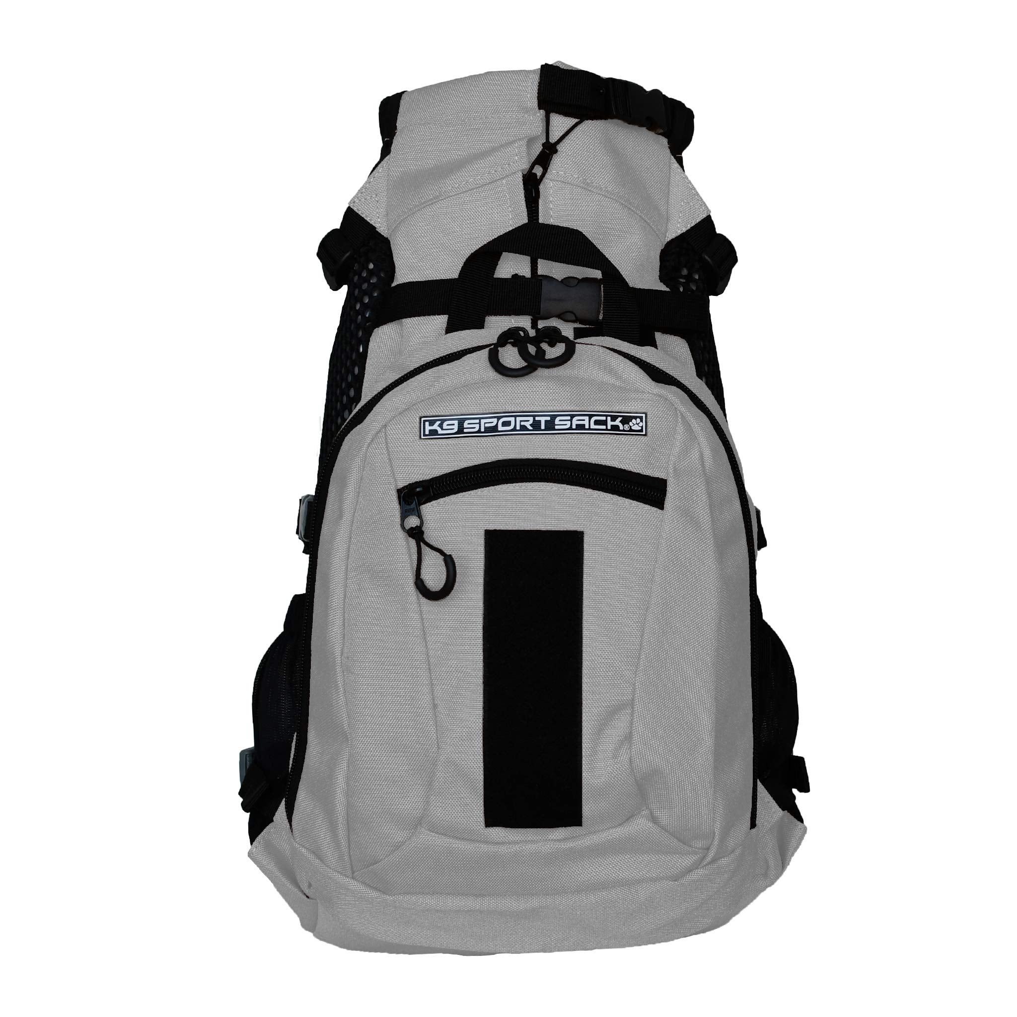 K9 Sport Sack | Adjustable Dog Carrier Backpack (Large, Plus 2 - Light Grey)
