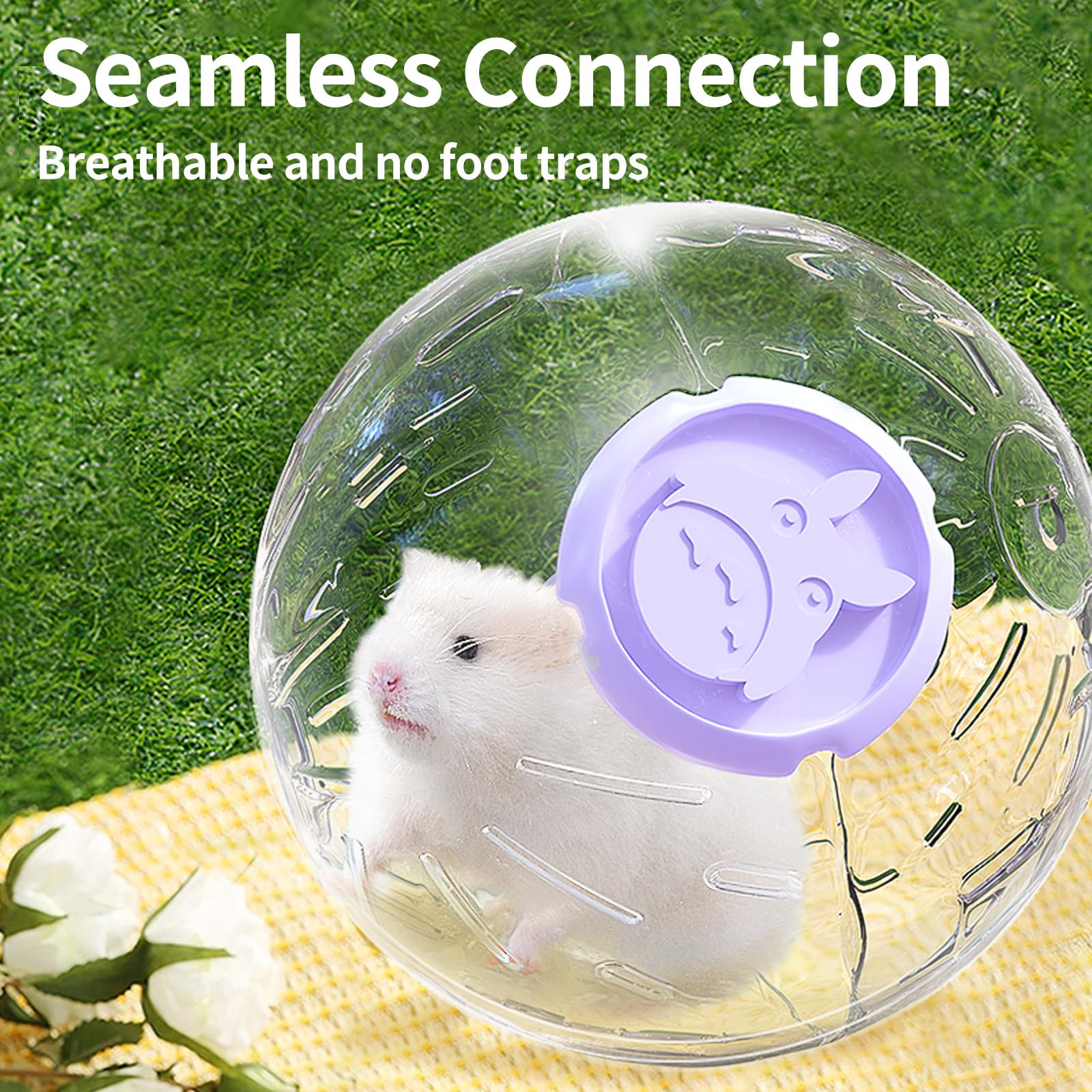 5.9 Inch Hamster Ball, Exercise Toys, Running Ball, Clear Plastic Balls, Large Space, Easy To Clean, Hamster Cage Accessories, F