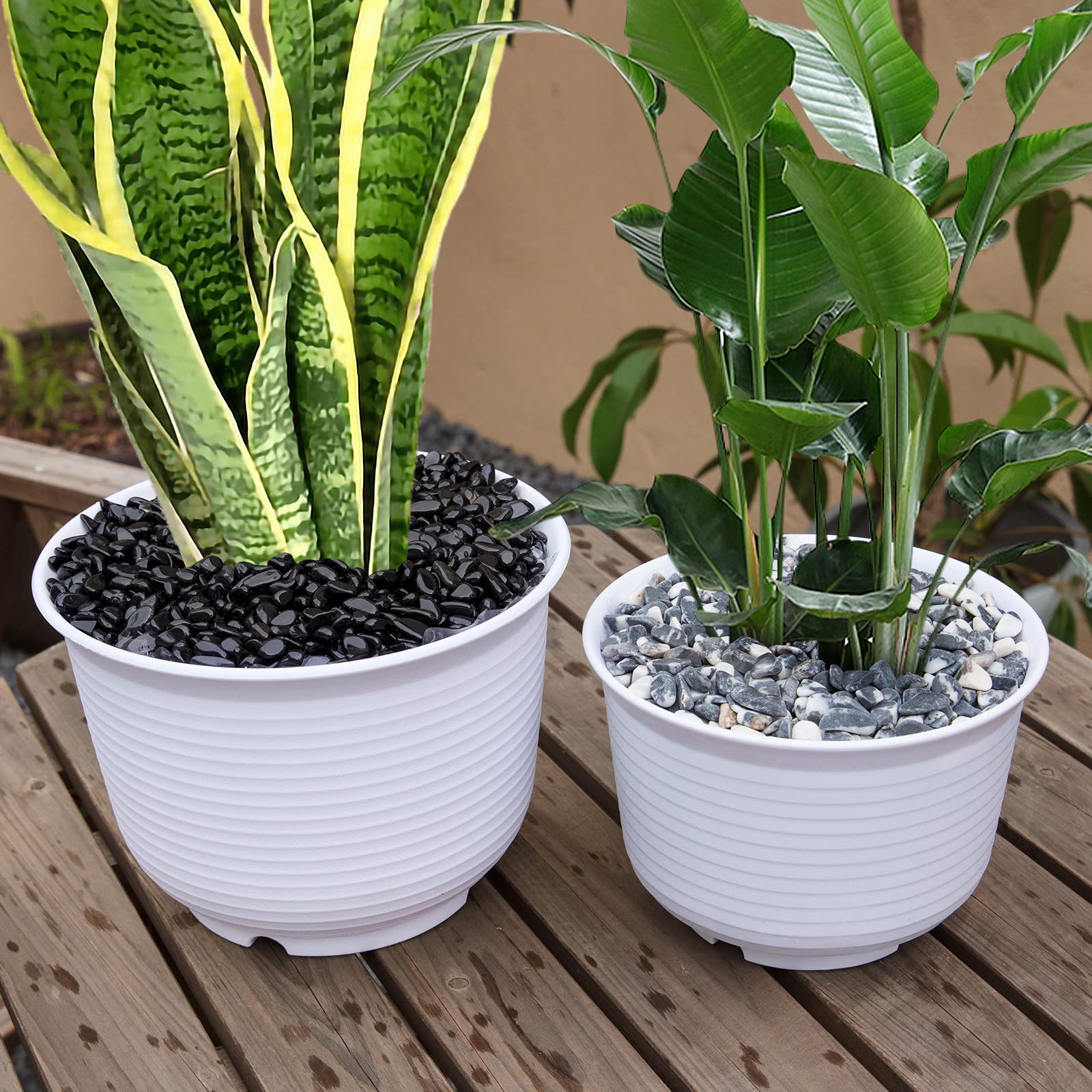 Rifny Decorative Stones, 0.3 Inch Black Polished Gravel Rocks For Plant Flower Pots Vase Filler Decorative Air Plants Bamboo Succulents Cactus And Aquarium Fish Tank Decor (2 Lb, Black)