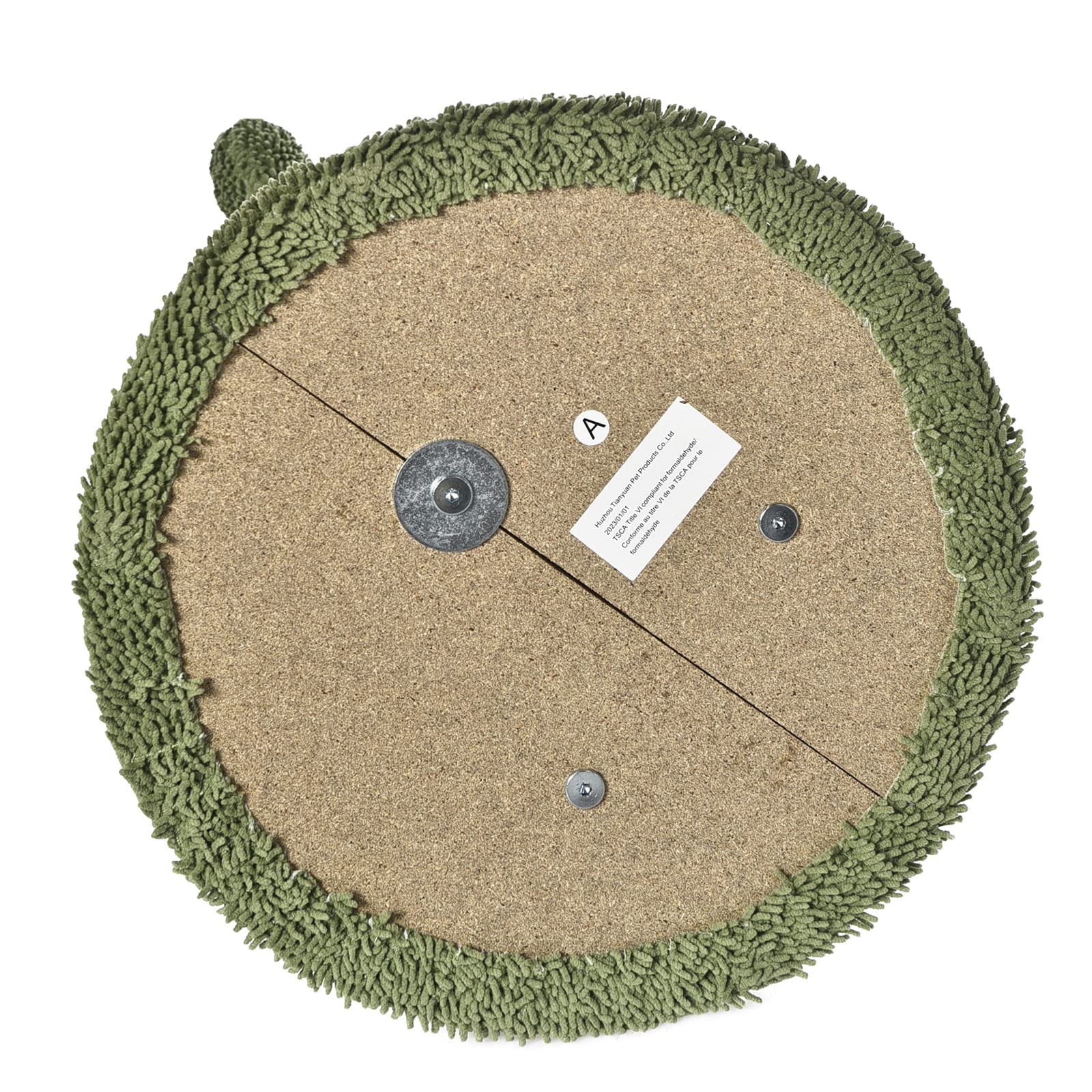 Amazon Basics Cat Scratcher - Indoor Cactus Triple Posts Cat & Kittens Scratching Post With Dangling Ball, Small (22.4''H) - Gre