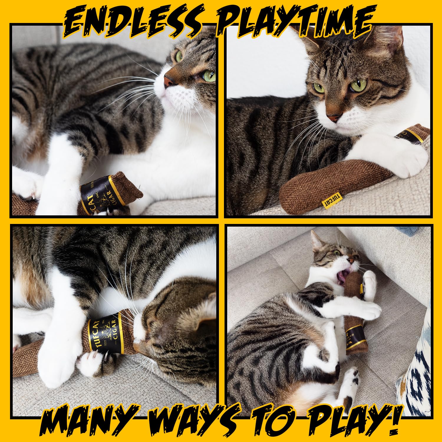 Cat Toy Grenade Tnt And Cigar, Cat Toys For Indoor Cats, Kitten Toys, Catnip Toys For Cats Of All Breeds, Action Themed Fun For