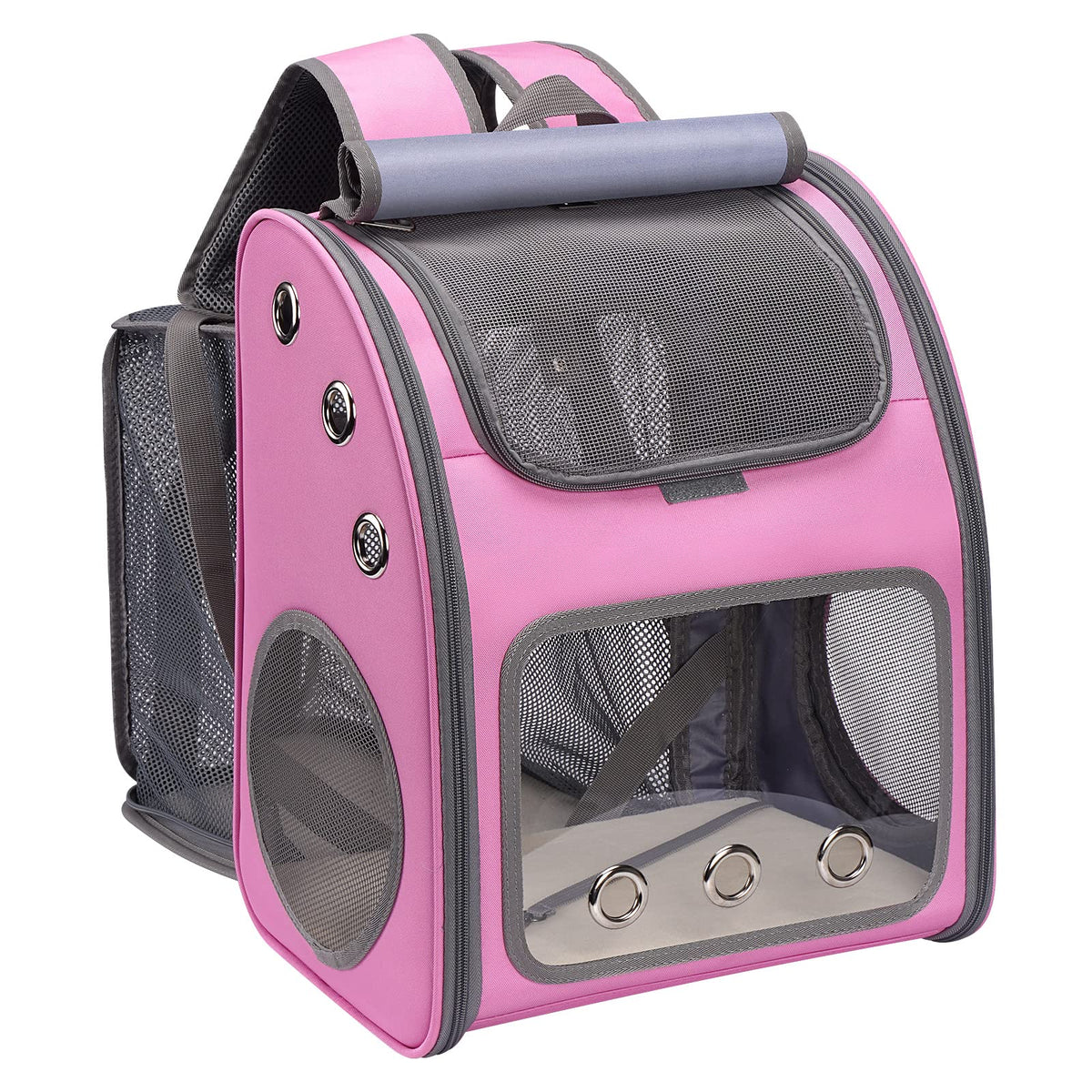 Covono Expandable Pet Carrier Backpack For Cats, Dogs And Small Animals, Portable Pet Travel Carrier, Super Ventilated Design, A