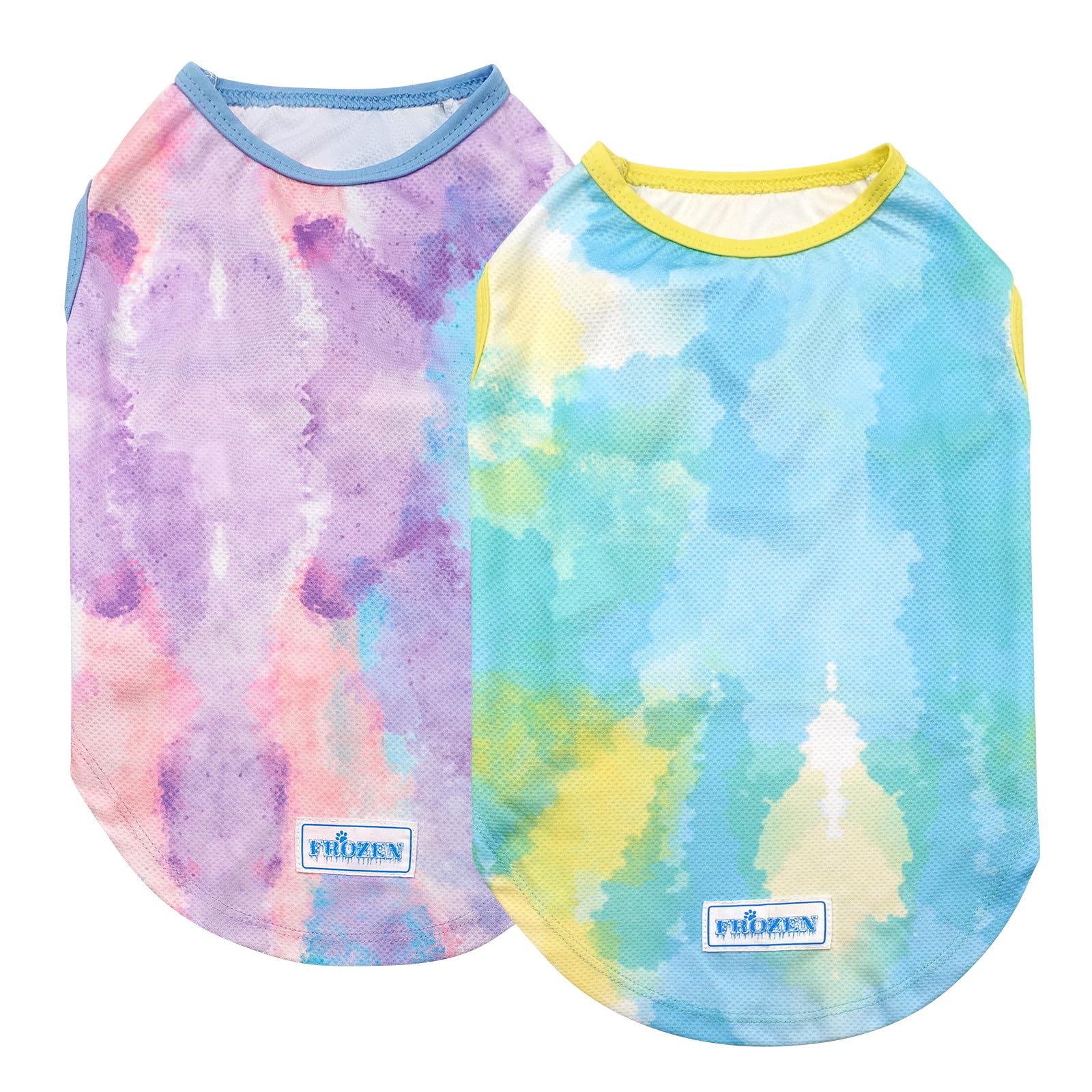 Kyeese 2 Pack Dog Cooling Shirts For Medium Dogs Breathable Instant Cooling Dog Vest For Summer Lightweight Sleeveless Vest Quic