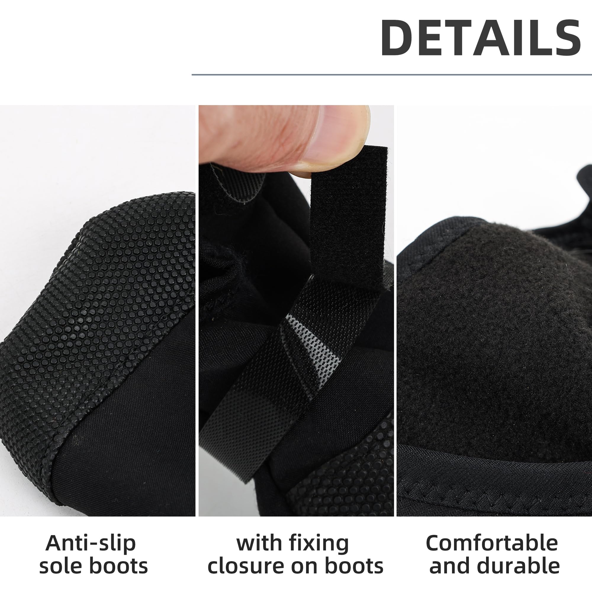ETIAL Dog Paw Wound Recovery Boot, Waterproof Dog Bootie for Injured Paw, Anti-Slip Dog Shoe with Self-Adhesive Strap, Dog Paw P