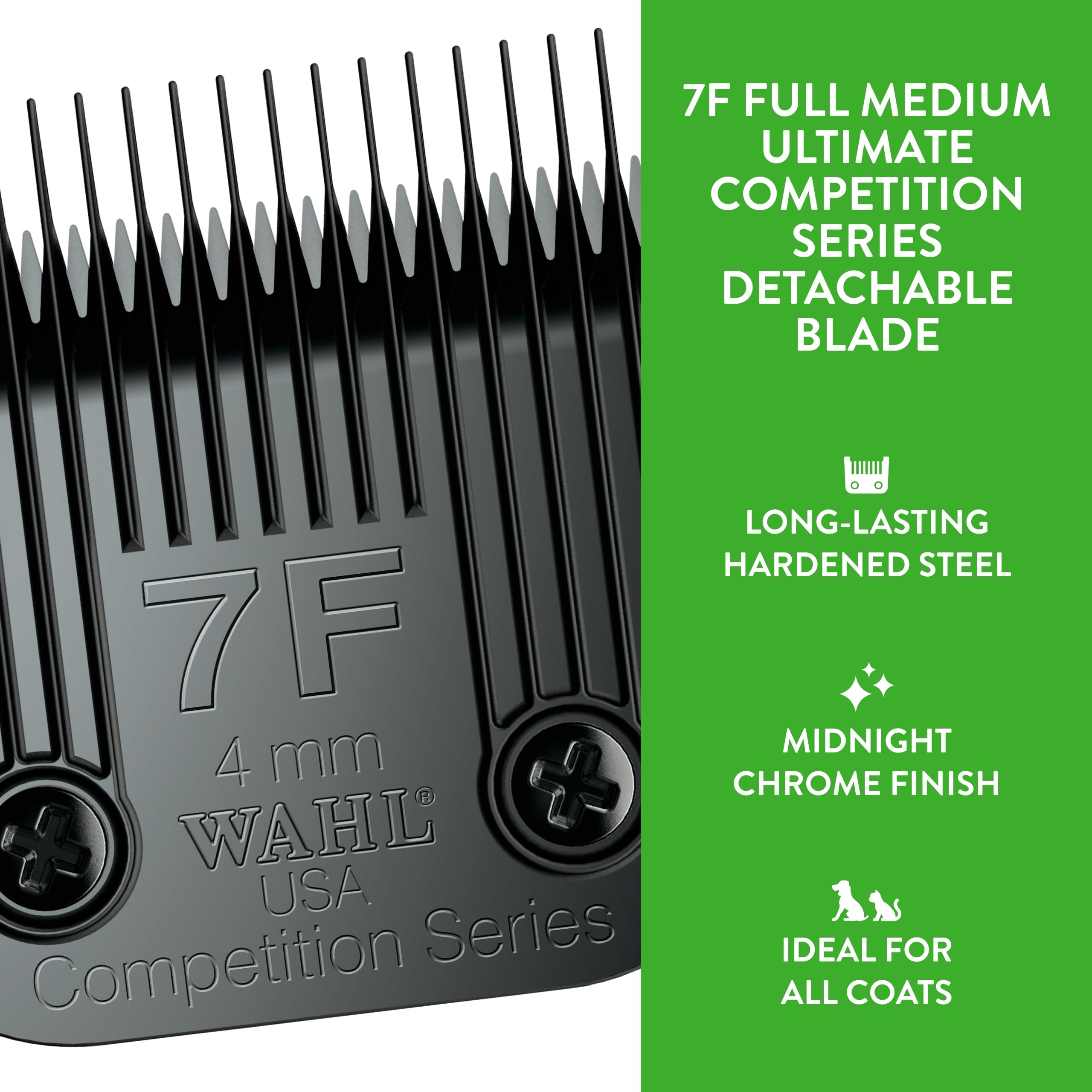 Wahl Professional Animal 7F Full Medium Ultimate Competition Series Detachable Blade With 4/25-Inch Cut Length (2368-500)