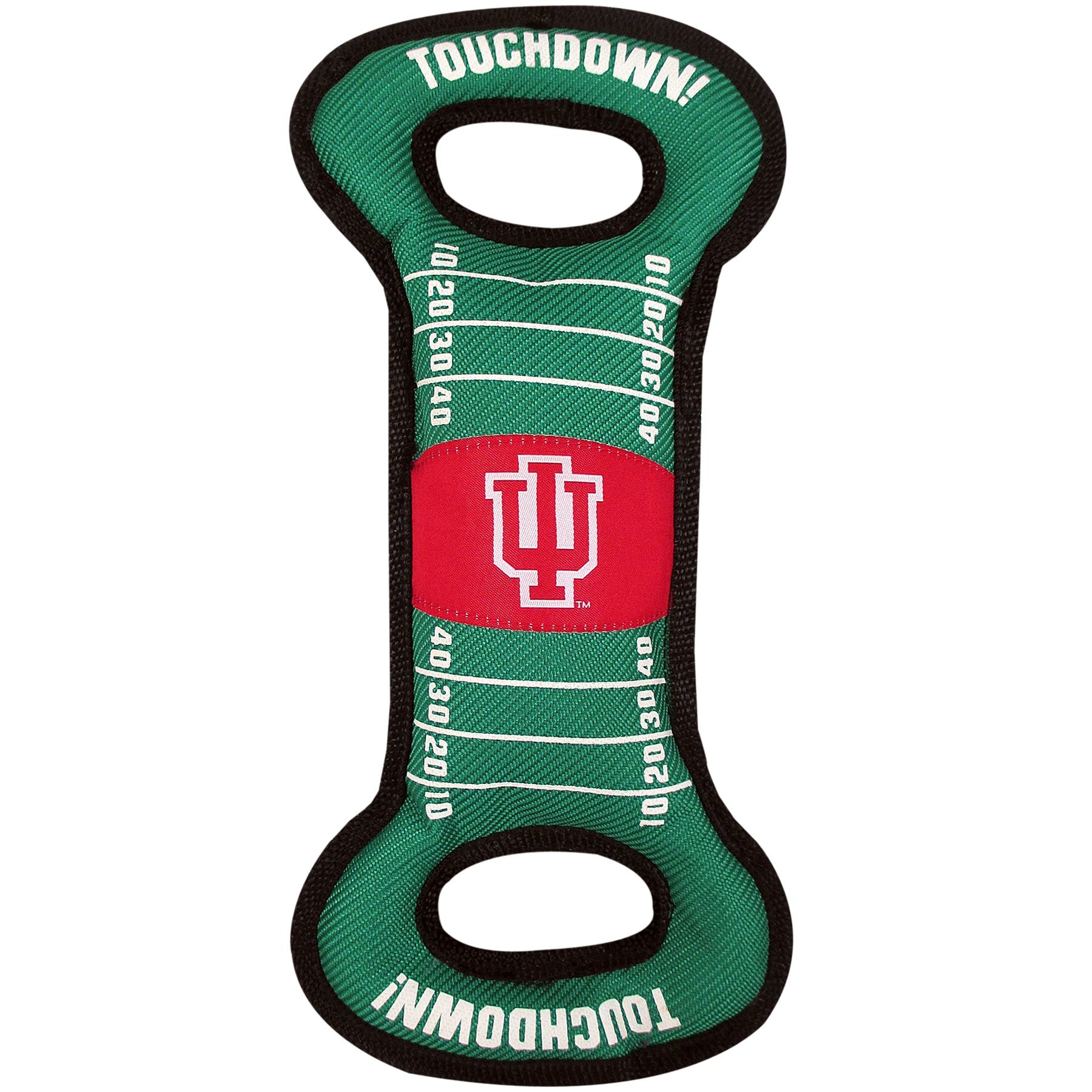 Pets First Ncaa Football Field Dog Toy With Squeaker. - Indiana Hoosiers - For Tug, Toss, And Fetch. - Tough& Durable Pet Toy