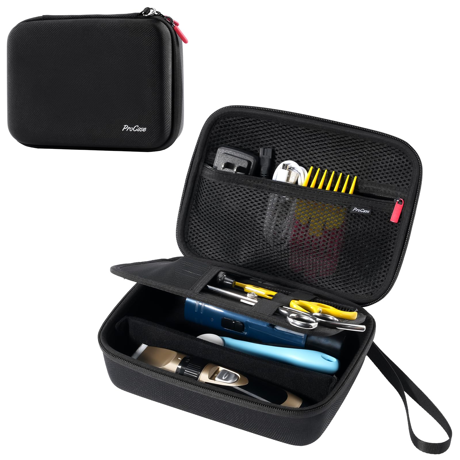 Procase Hard Pet Grooming Tool Storage Case, Travel Organizer For Oneisall/Wahl Dog Clippers, Pet Shaver, Nail Trimmer And Acces