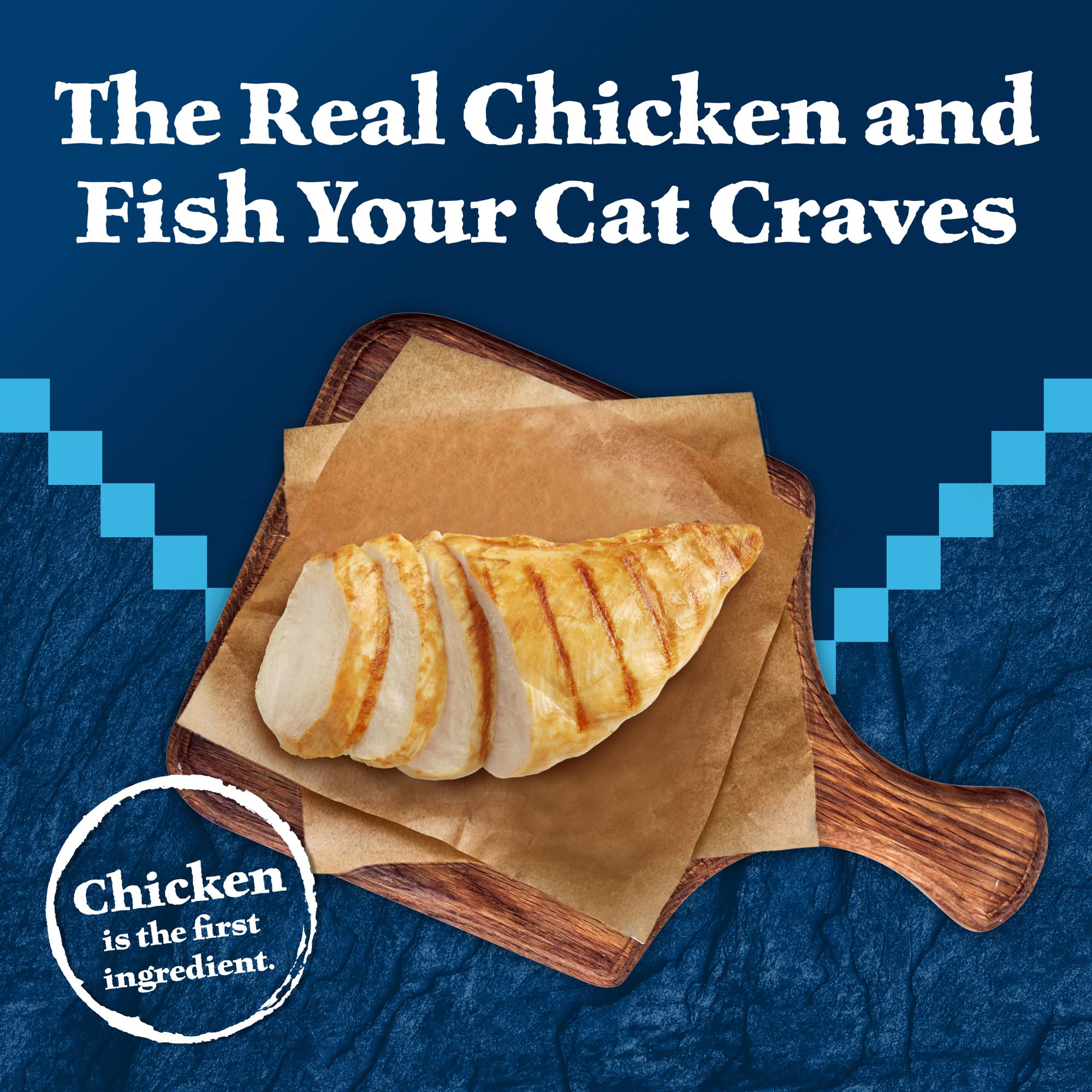 Blue Buffalo Wilderness Wild Delights Meaty Morsels Wet Cat Food, High-Protein & Grain-Free, Made with Natural Ingredients, Chic