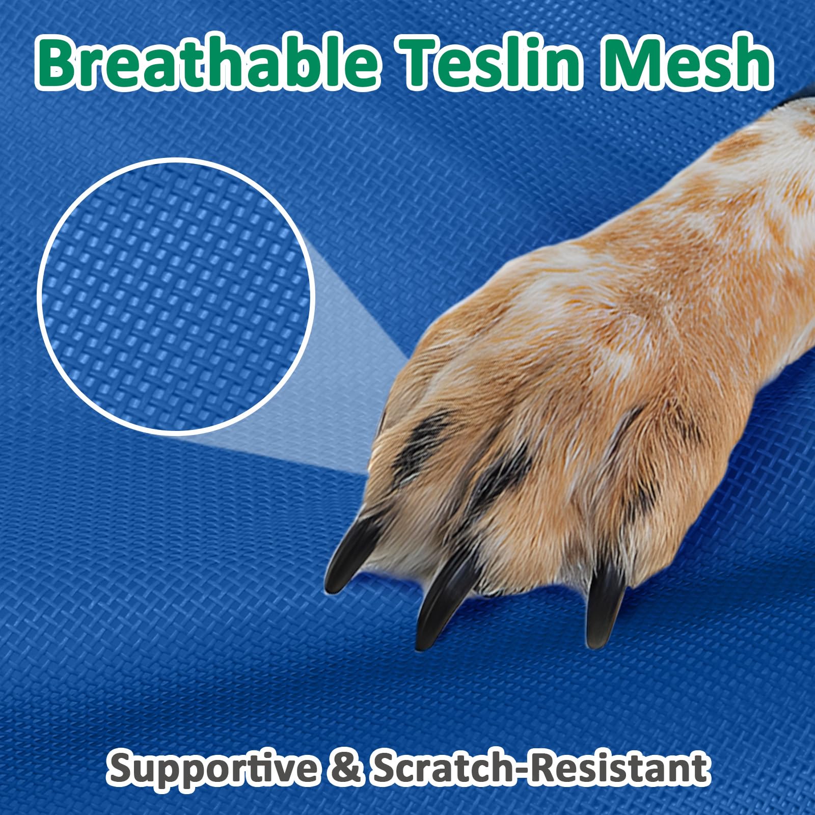 Kmfyzye Elevated Dog Bed Outdoor For Medium Dogs, Raised Dog Cot Bed Off The Ground With Breathable Mesh & Non Slip Feet, Lifted