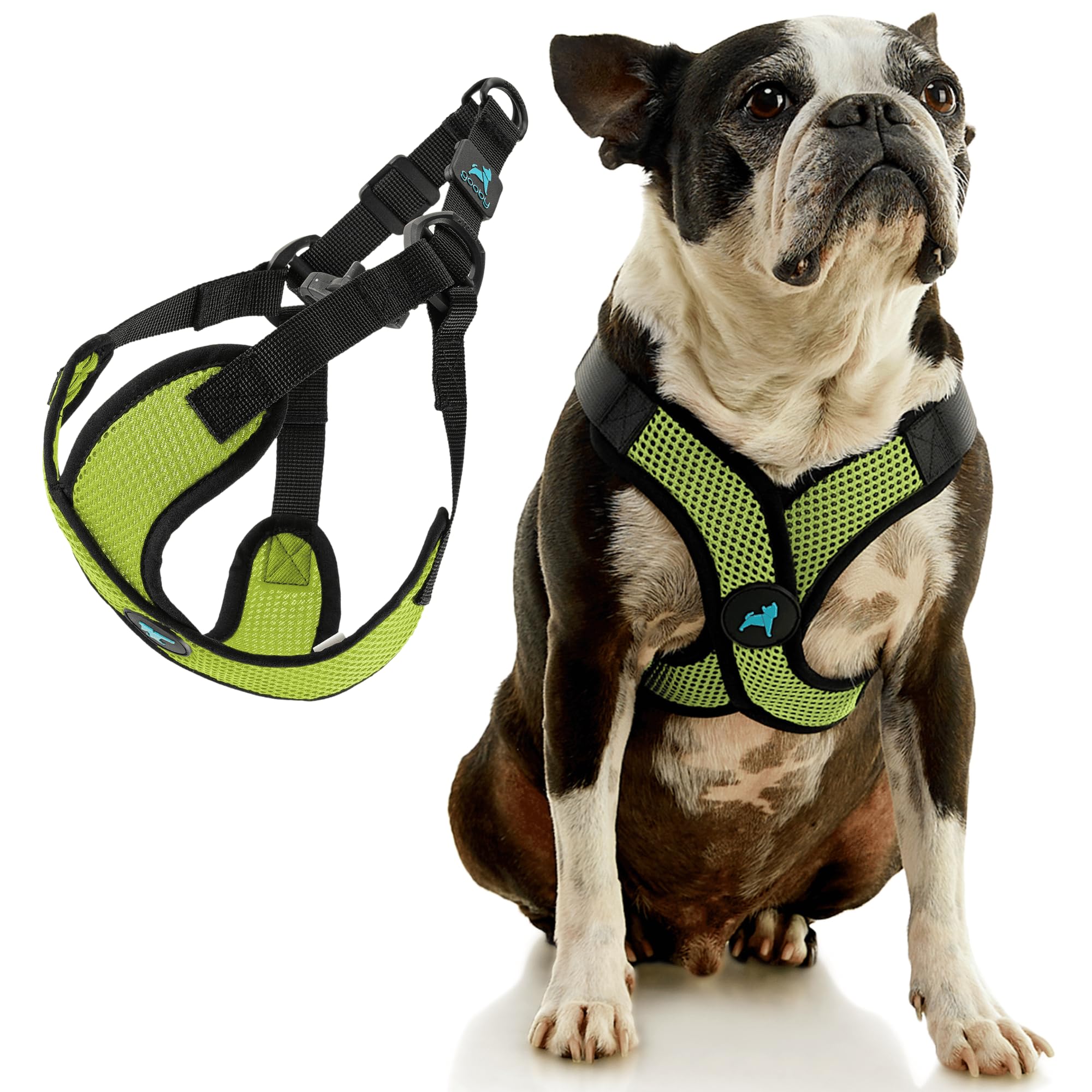 Gooby Comfort X Step in Lite Dog Harness - Choke Free, Escape Free with Light Breathable Mesh - Step in Dog Harness for Small an