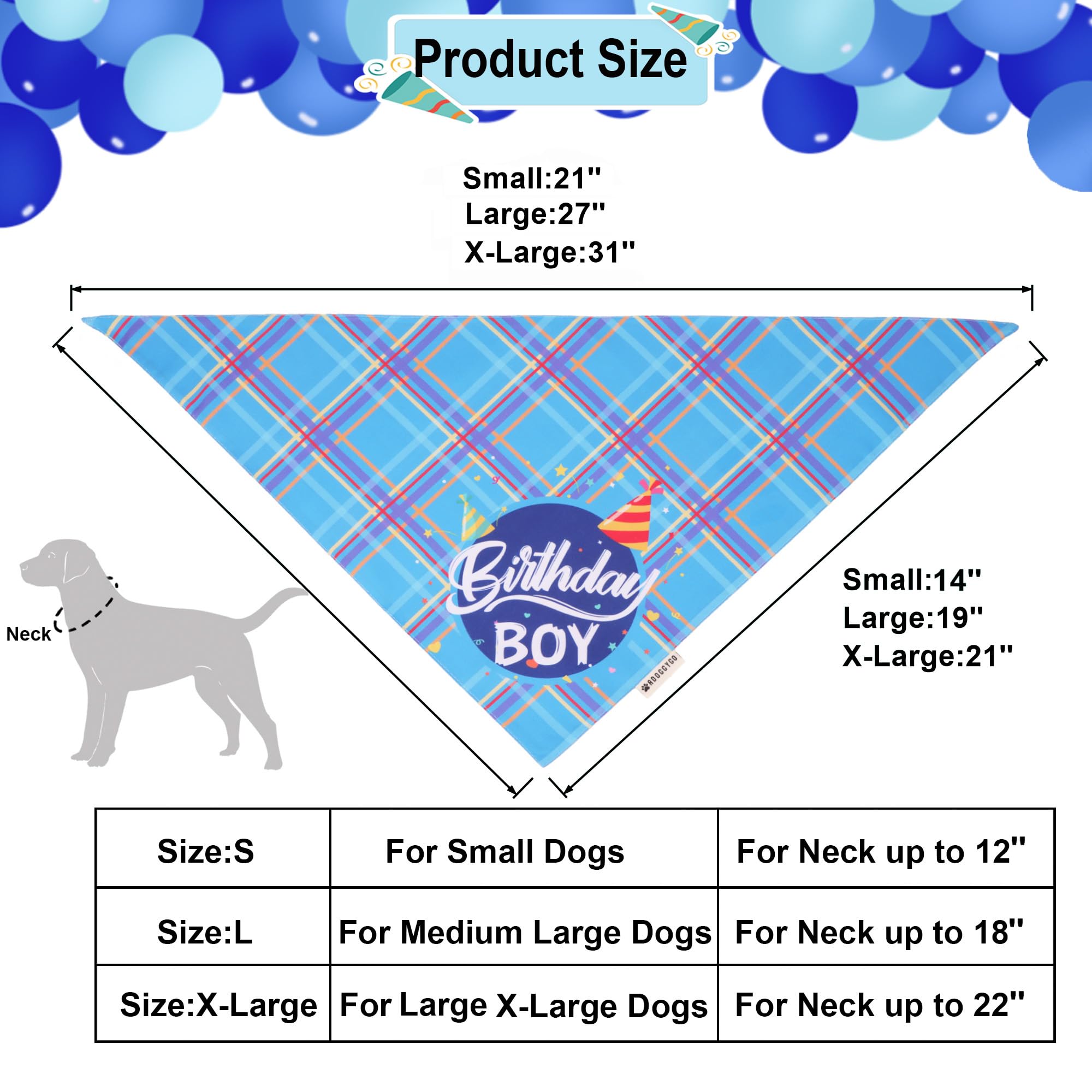 Adoggygo Dog Birthday Party Supplies, Blue Birthday Boy Puppy Bandana, Bowtie, Numbers, Party Hat For Small Dogs (Small)